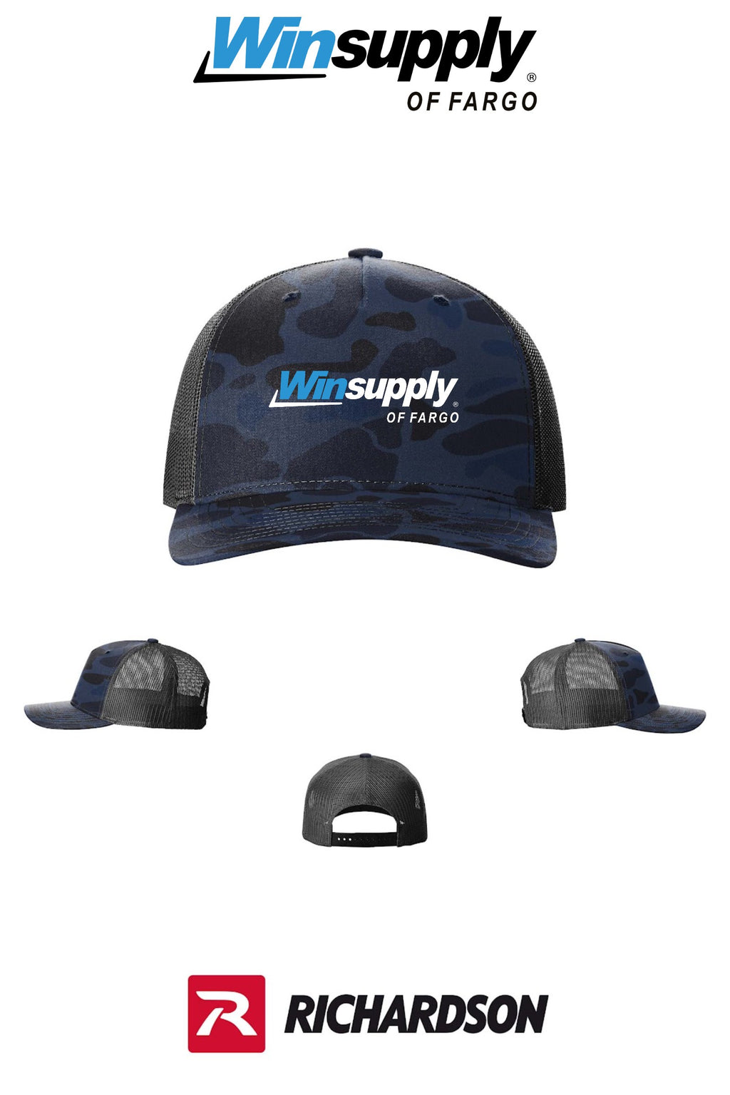 Richardson 112PFP Printed Five-Panel Trucker - Winsupply of Fargo