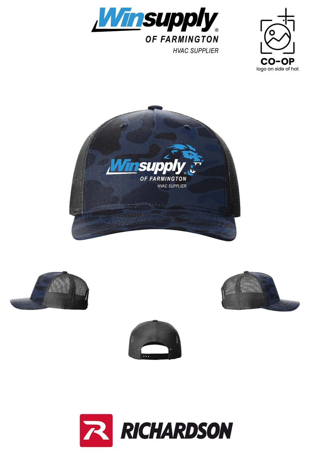 Richardson 112PFP Printed Five-Panel Trucker - Winsupply of Farmington