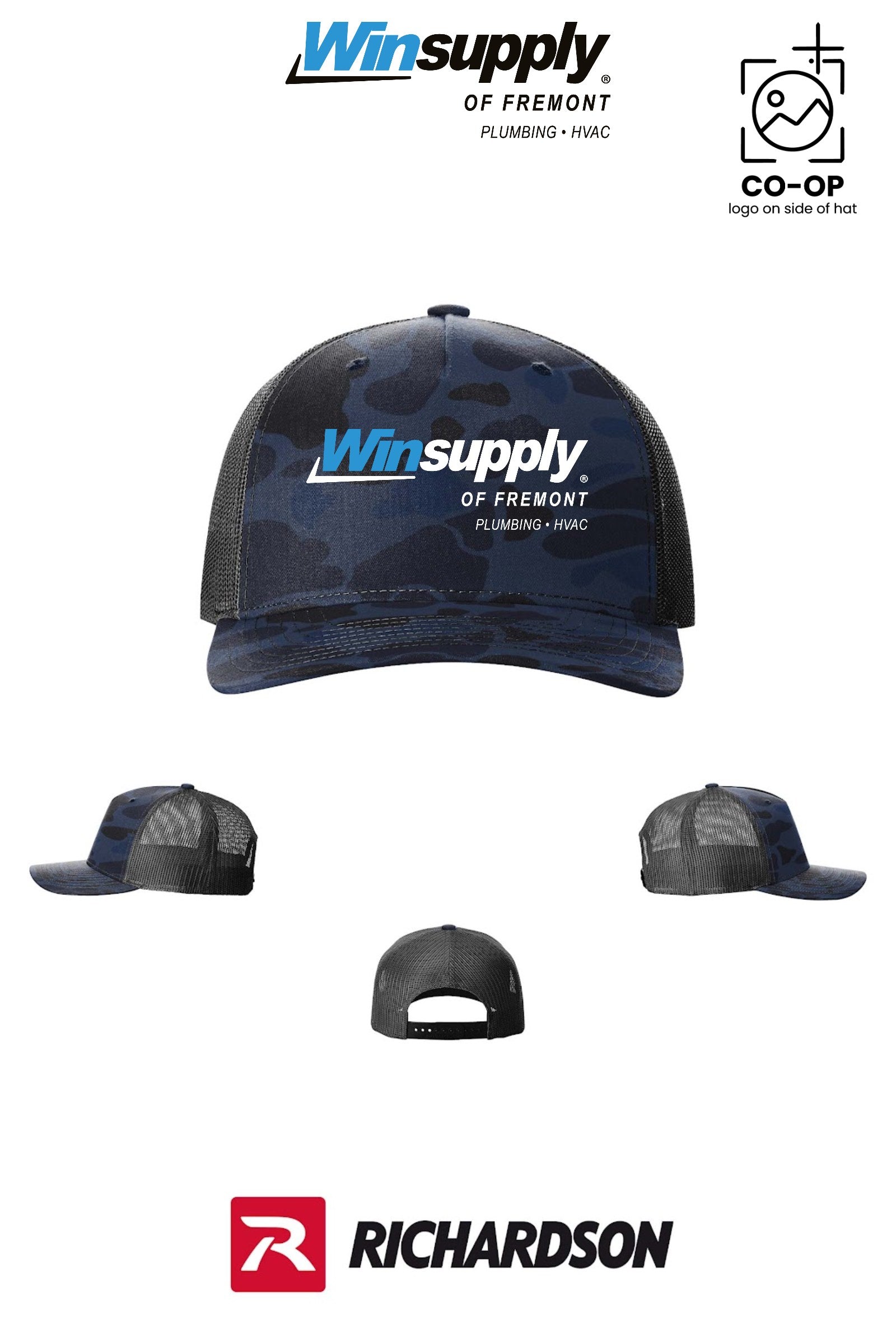 Richardson 112PFP Printed Five-Panel Trucker - Winsupply of Fremont
