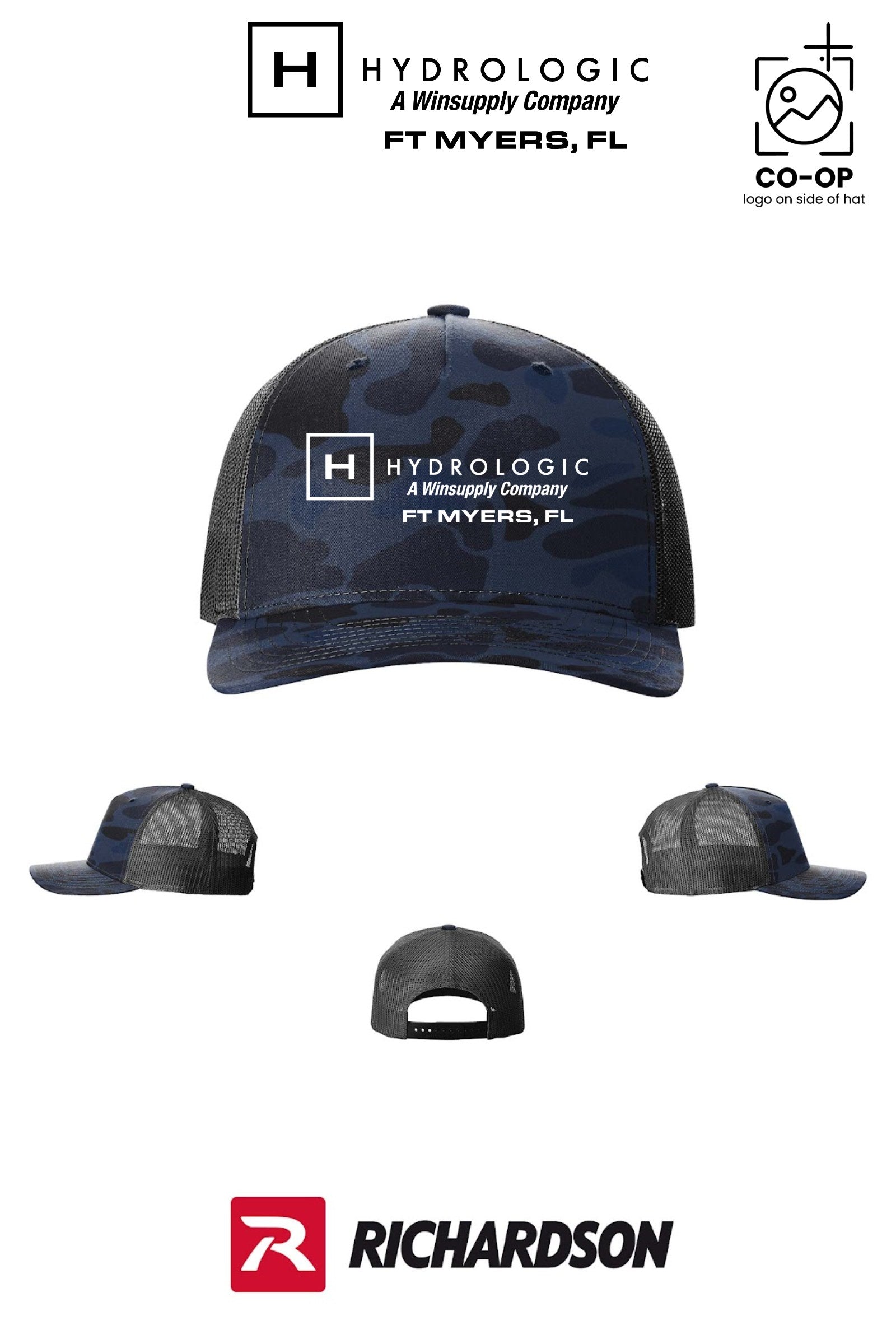 Richardson 112PFP Printed Five-Panel Trucker - Winsupply Ft Myers FL Co.