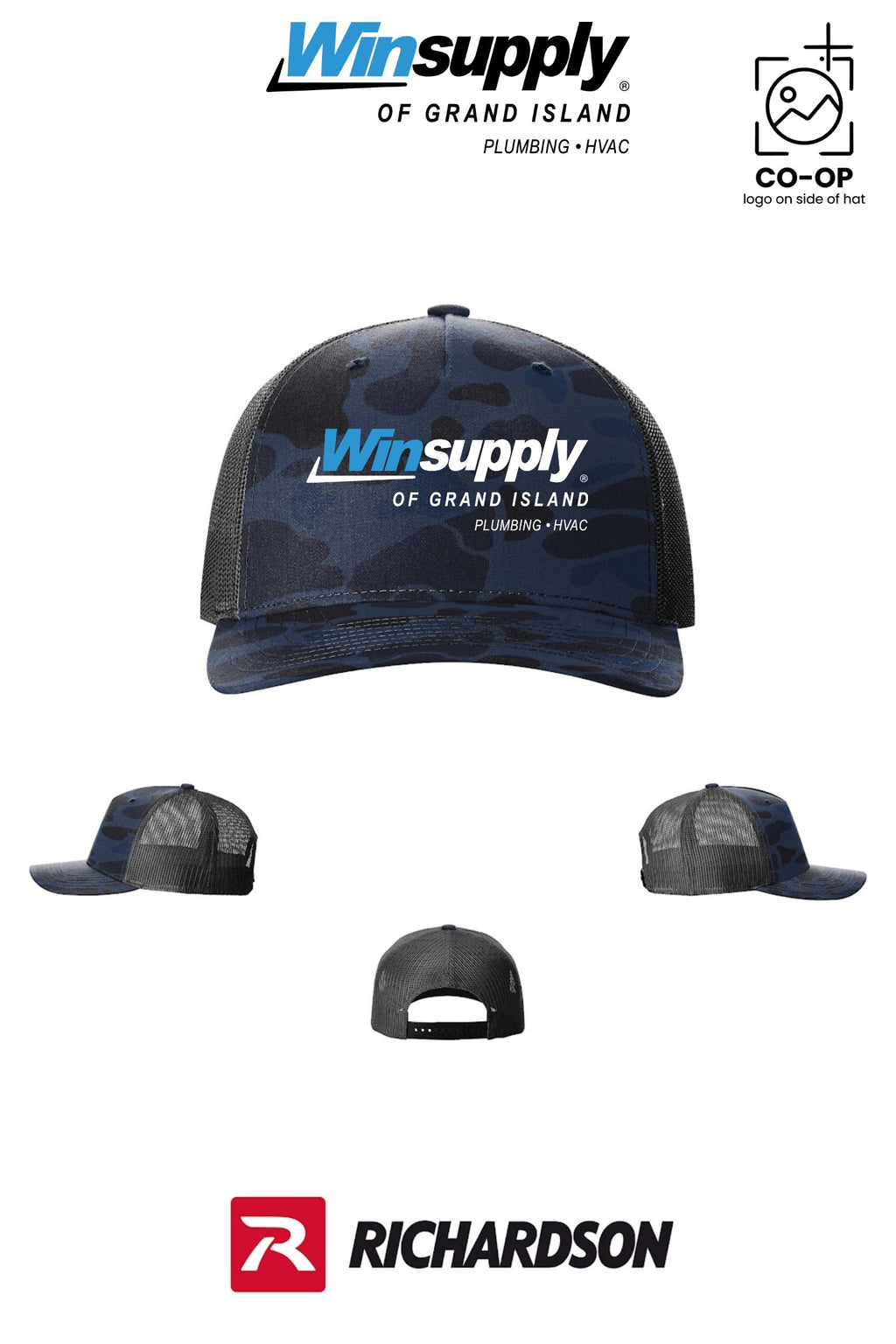 Richardson 112PFP Printed Five-Panel Trucker - Winsupply of Grand Island