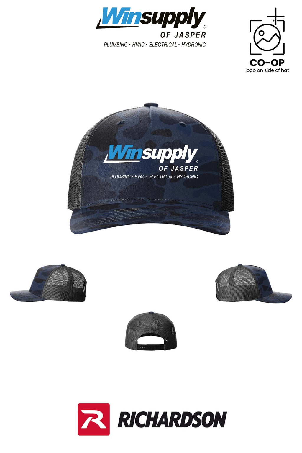Richardson 112PFP Printed Five-Panel Trucker - Winsupply of Jasper