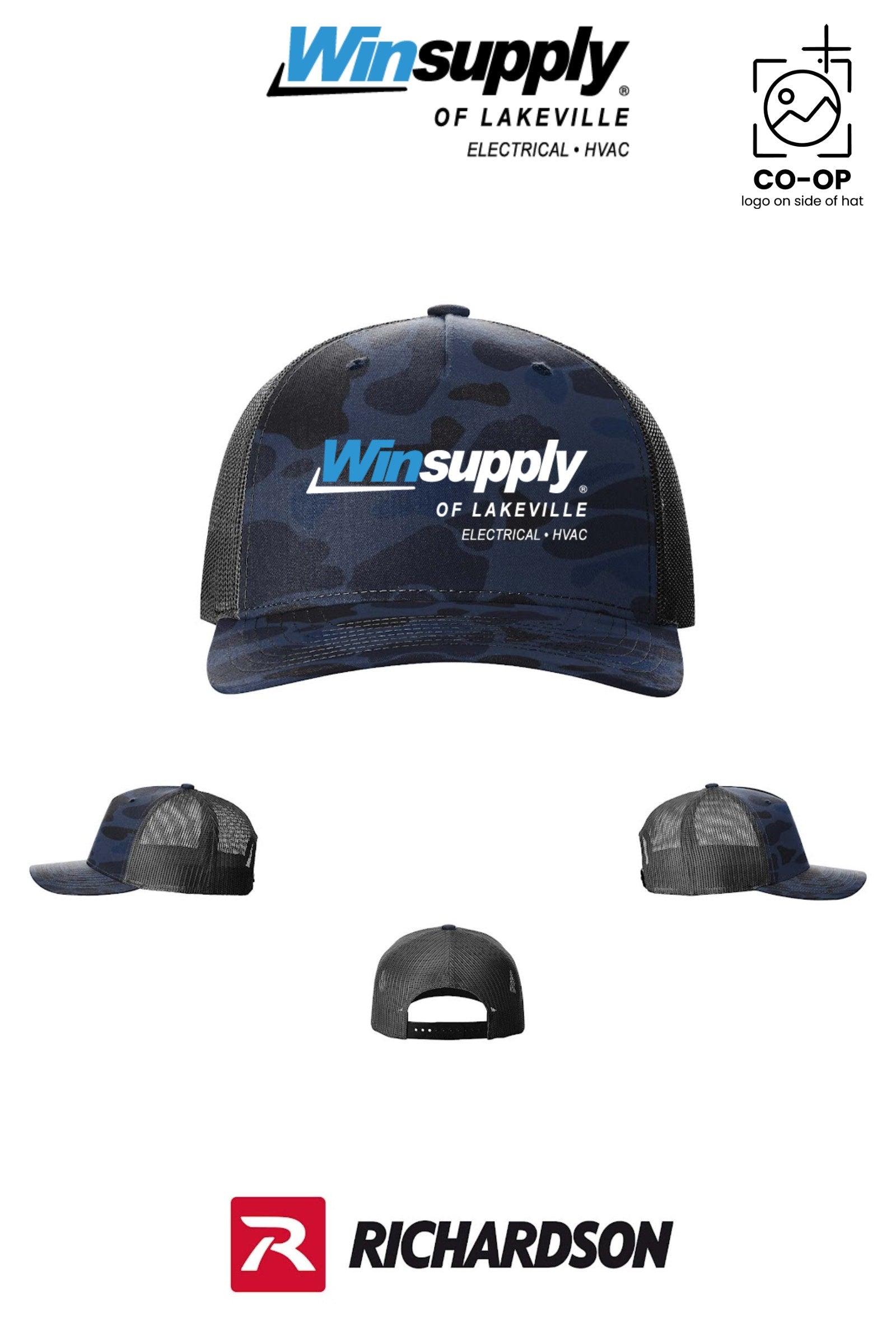Richardson 112PFP Printed Five-Panel Trucker - Winsupply of Lakeville