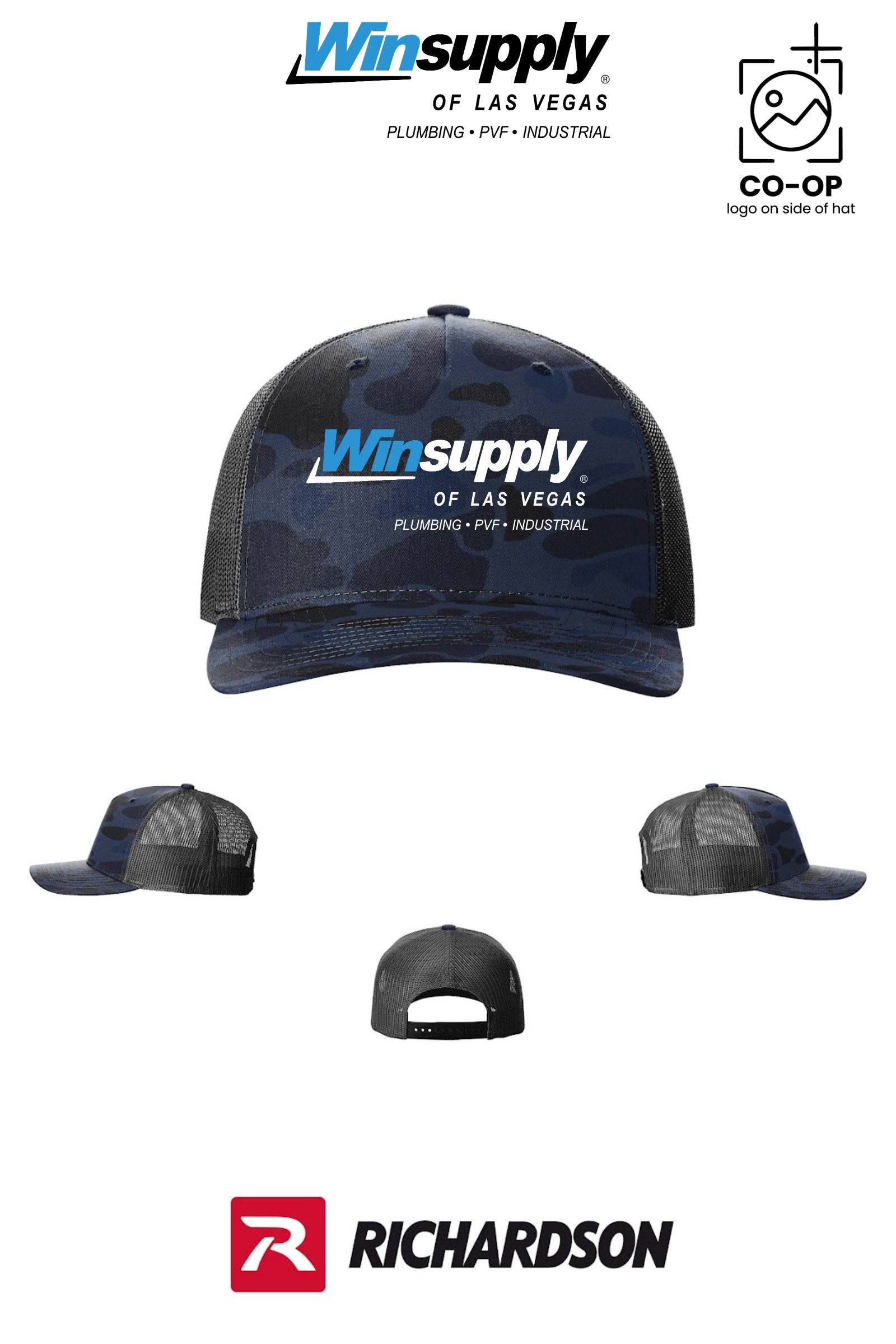 Richardson 112PFP Printed Five-Panel Trucker - Winsupply of Las Vegas