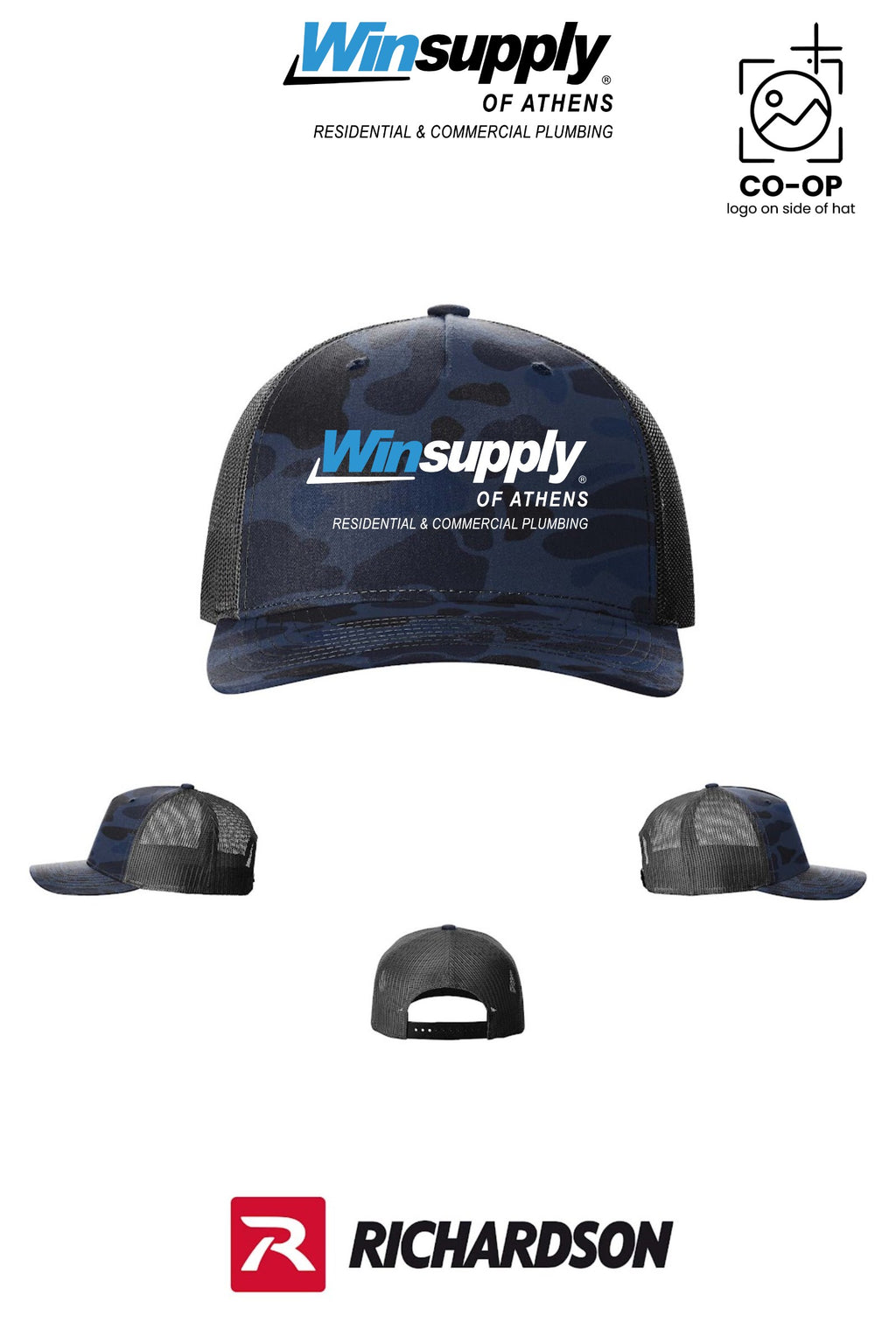 Richardson 112PFP Printed Five-Panel Trucker - Winsupply of Athens
