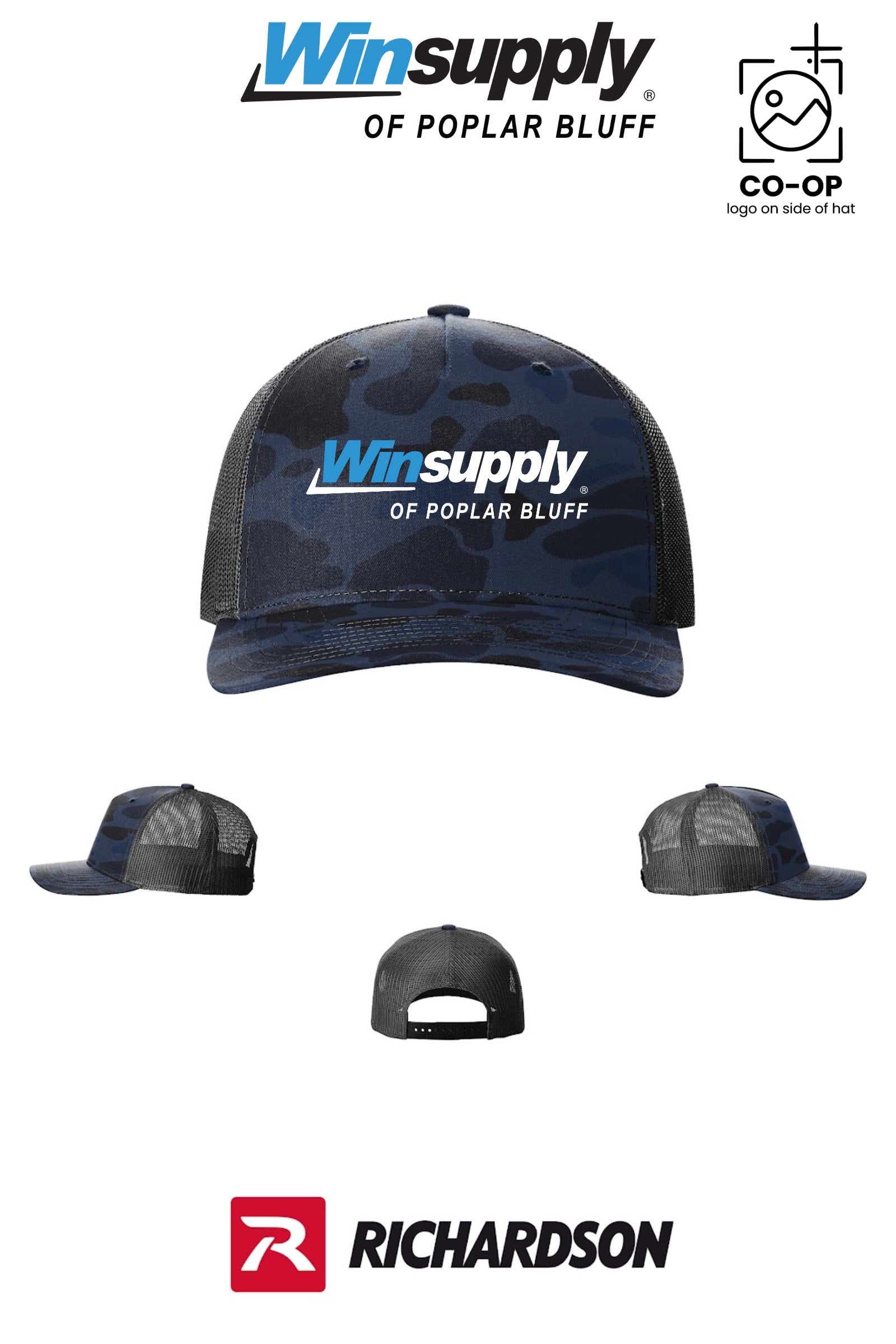 Richardson 112PFP Printed Five-Panel Trucker - Winsupply of Poplar Bluff