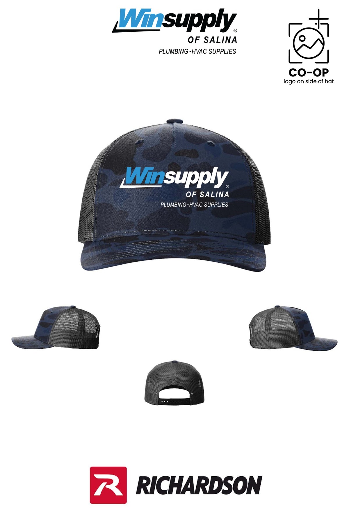 Richardson 112PFP Printed Five-Panel Trucker - Winsupply of Salina