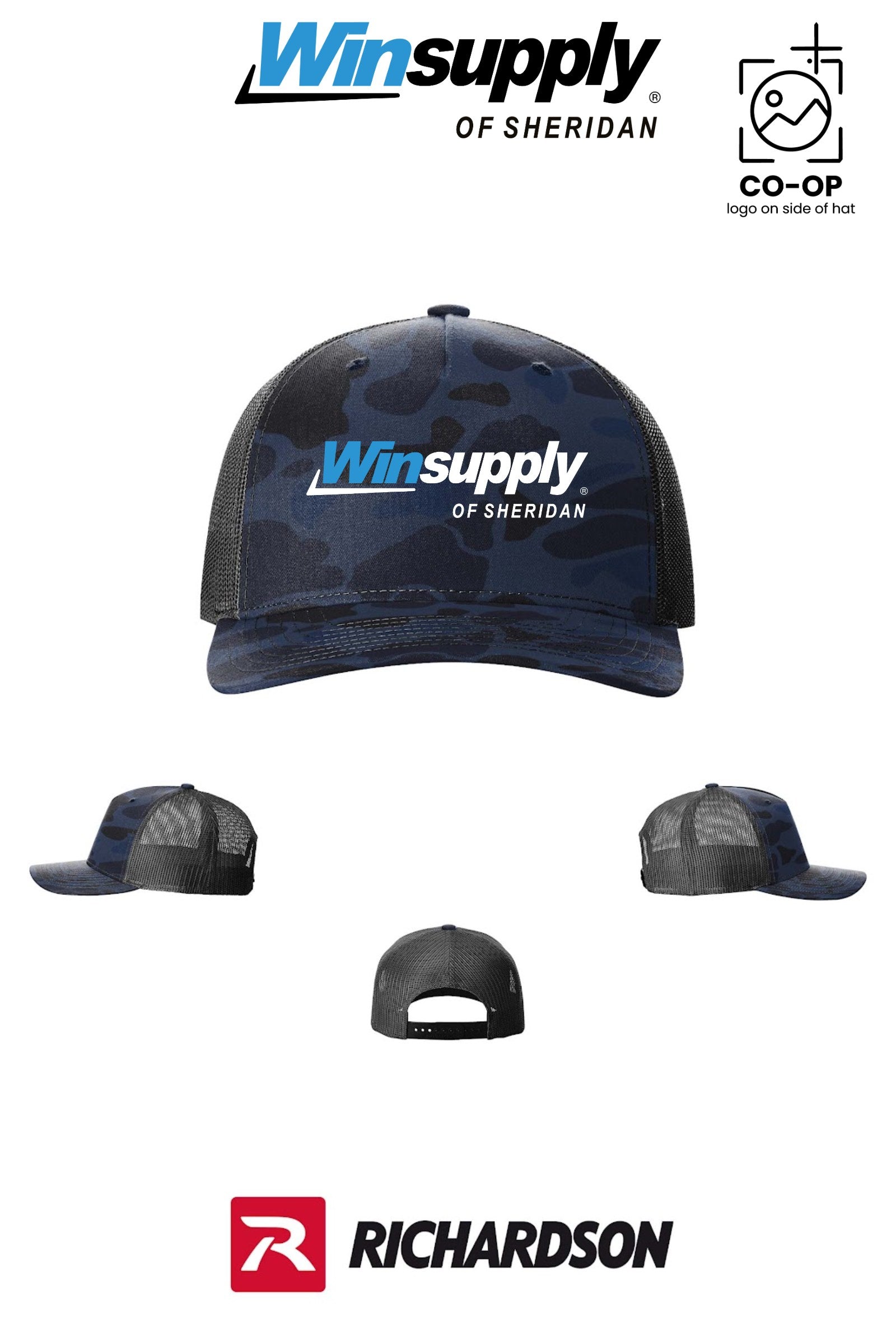 Richardson 112PFP Printed Five-Panel Trucker - Winsupply of Sheridan