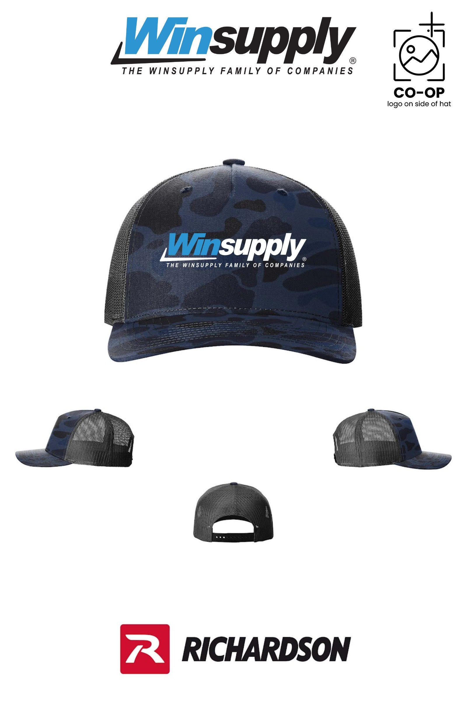 Richardson 112PFP Printed Five-Panel Trucker - Winsupply of West Hartford