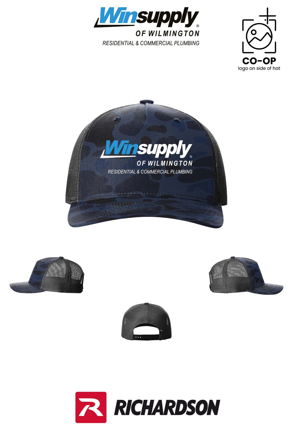 Richardson 112PFP Printed Five-Panel Trucker - Winsupply of Wilmington