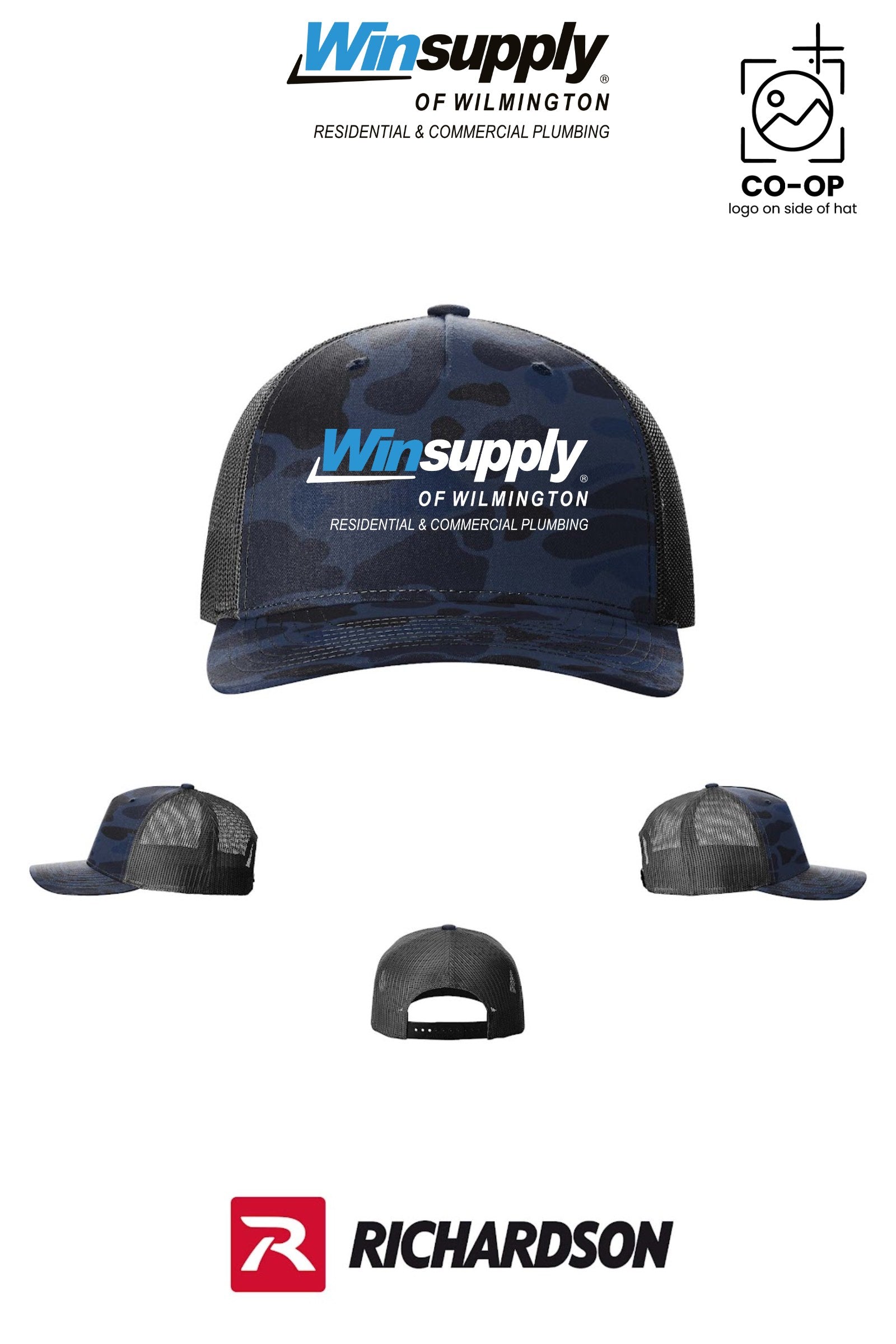 Richardson 112PFP Printed Five-Panel Trucker - Winsupply of Wilmington