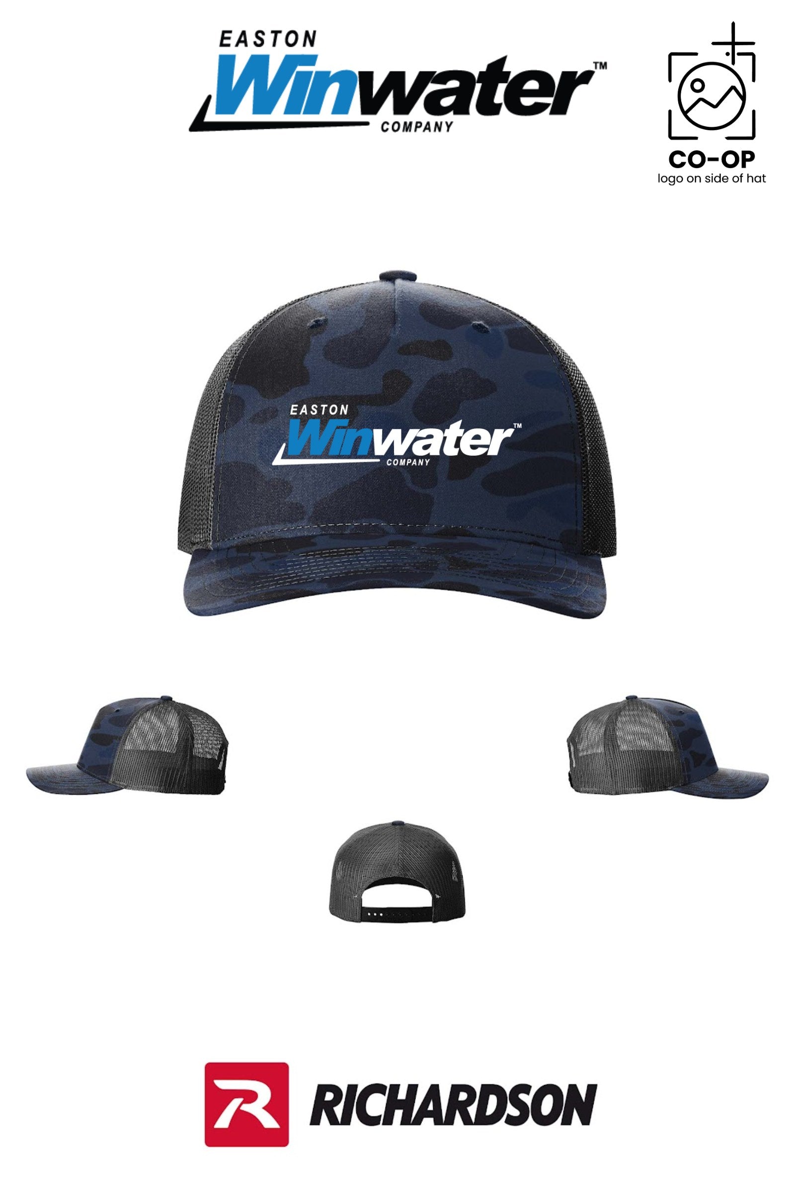 Richardson 112PFP Printed Five-Panel Trucker - Easton Winwater