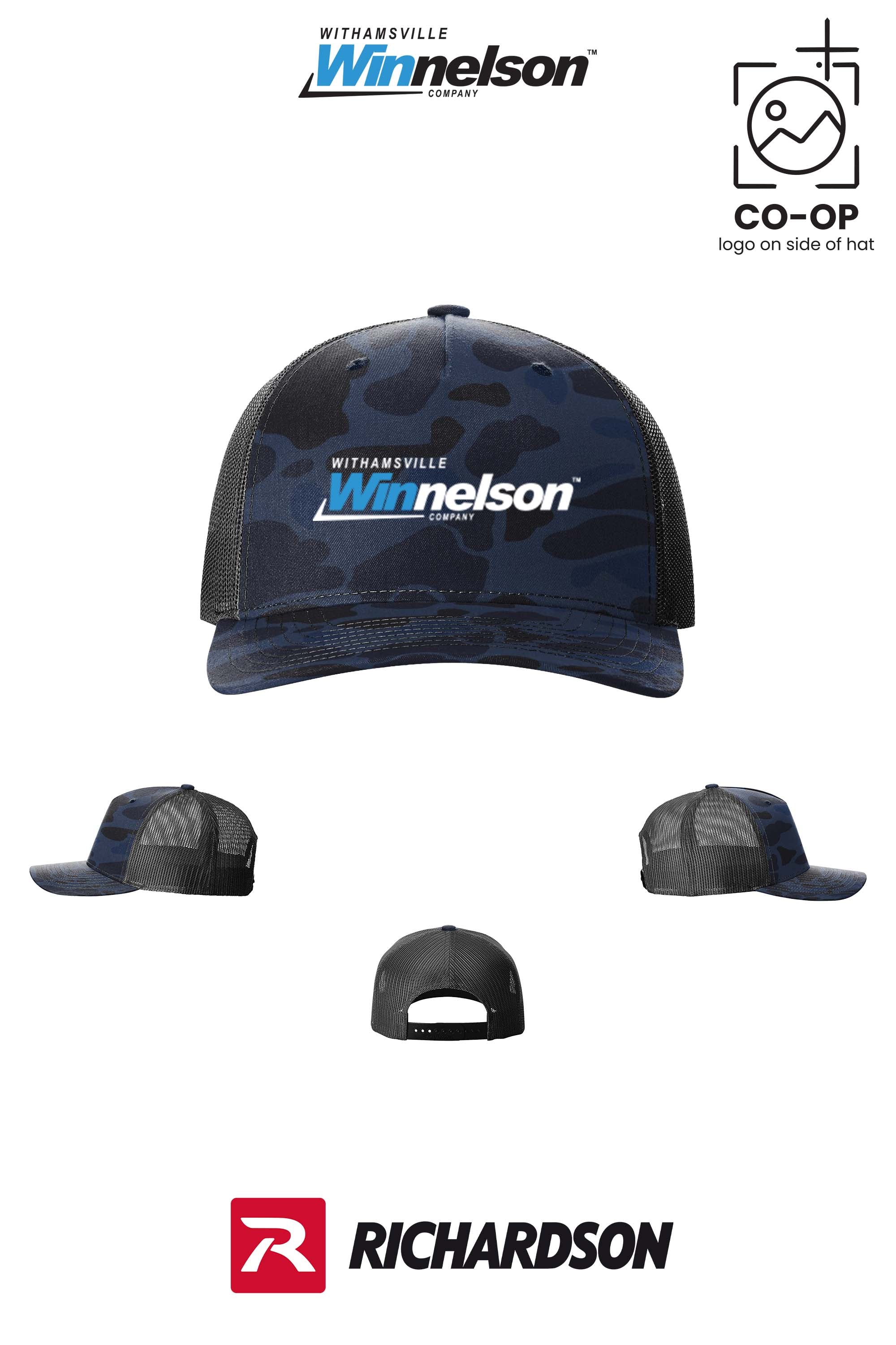 Richardson 112PFP Printed Five-Panel Trucker - Withamsville Winnelson