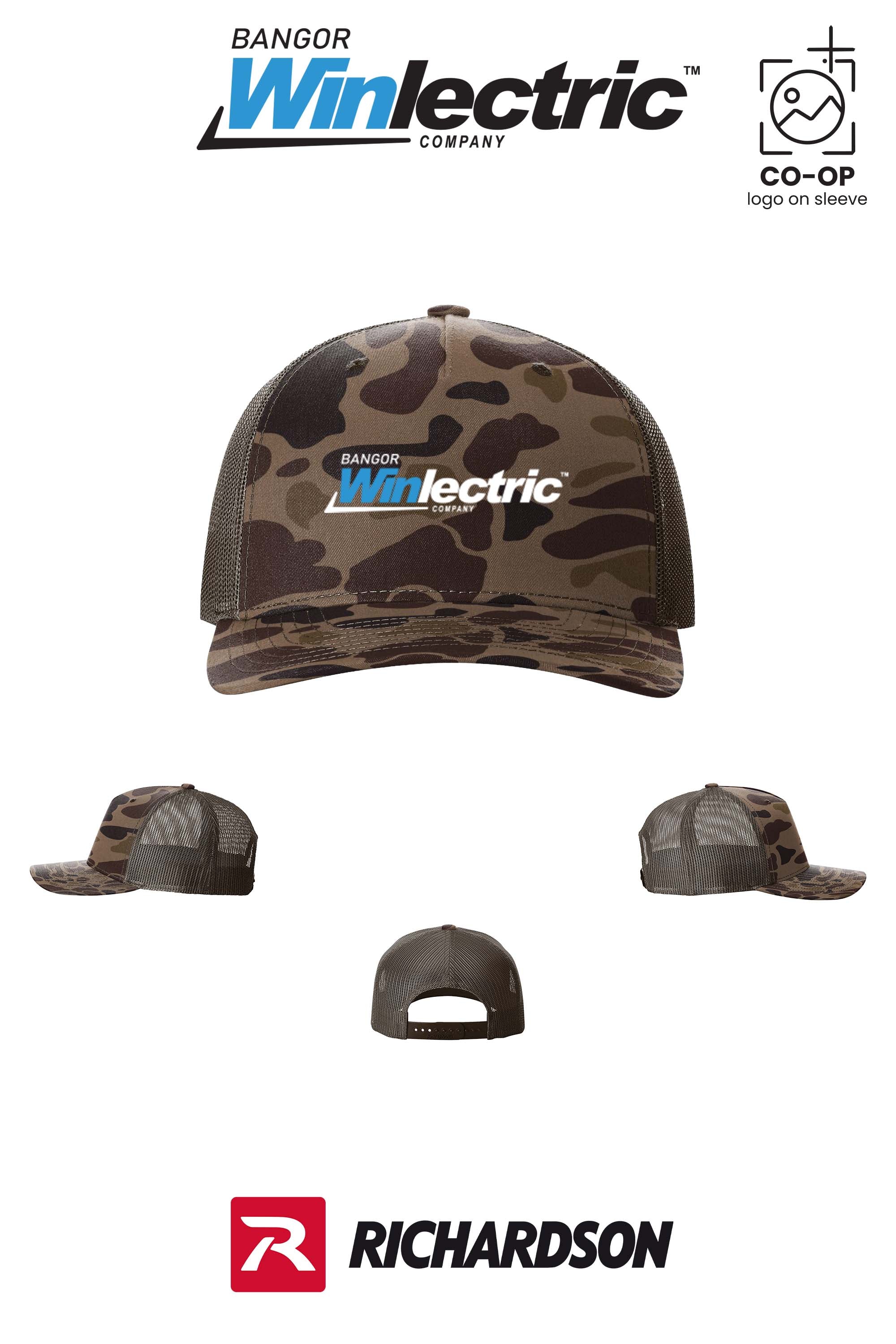 Richardson 112PFP Printed Five-Panel Trucker - Winlectric Bangor