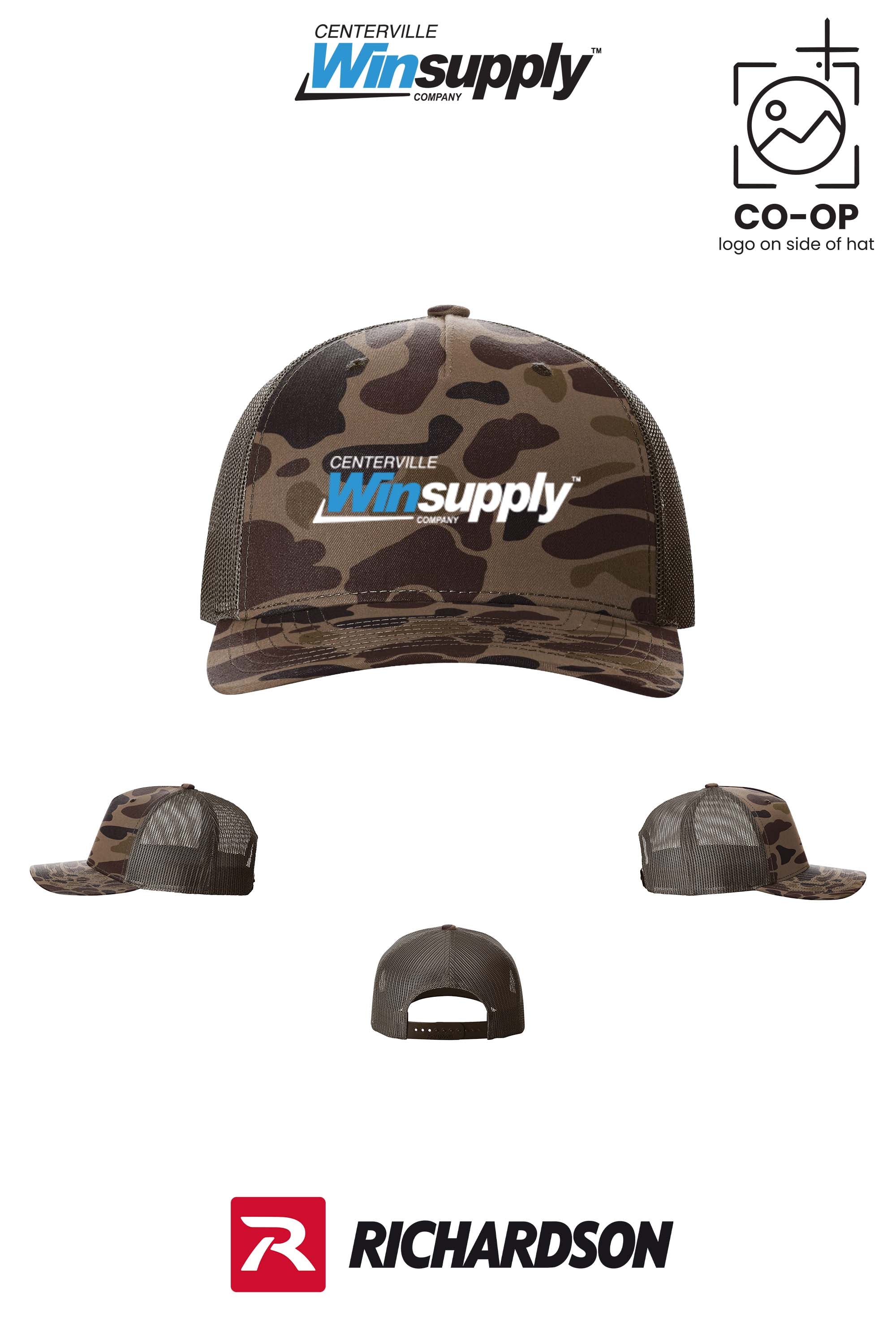 Richardson 112PFP Printed Five-Panel Trucker - Winsupply Centerville OH