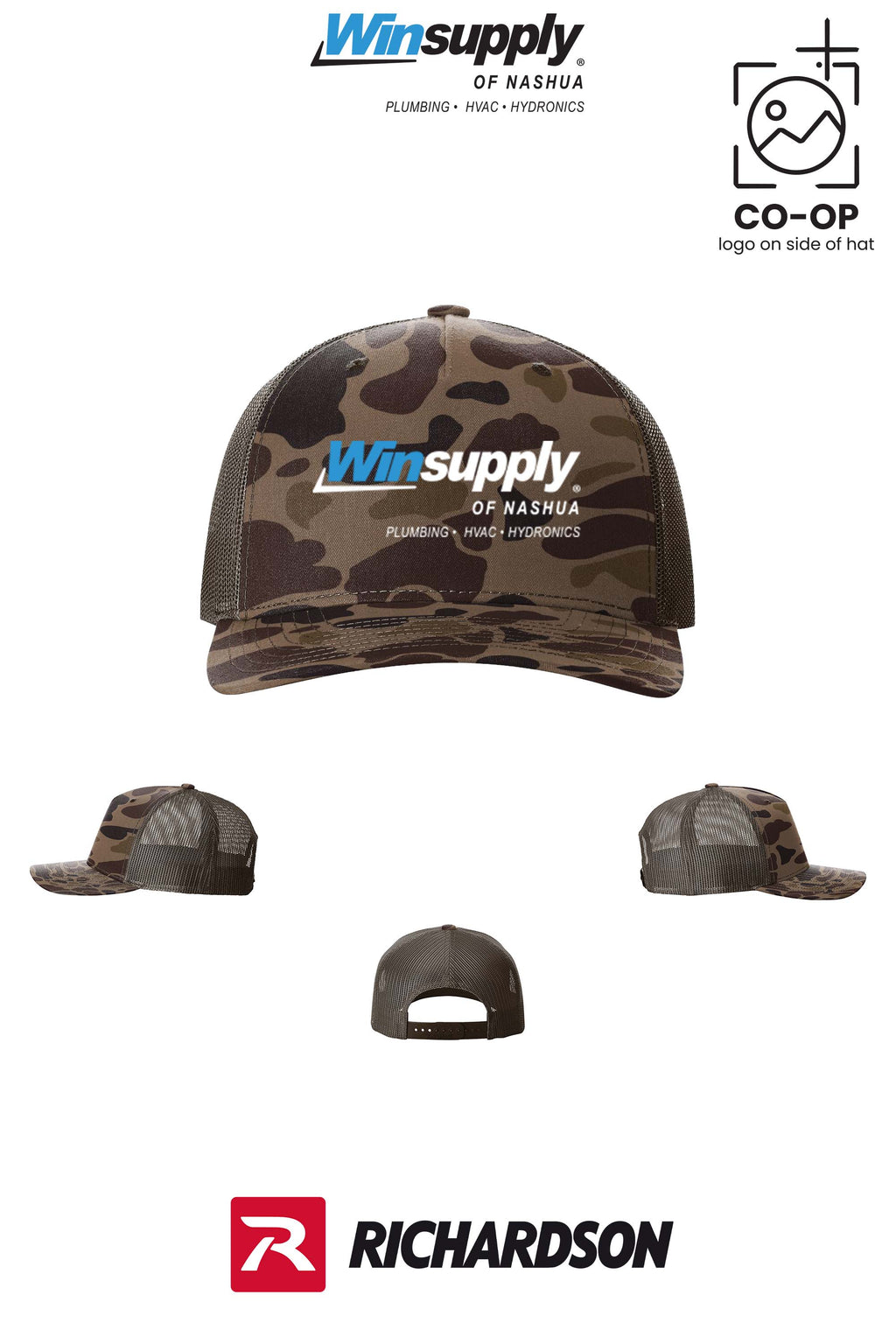 Richardson 112PFP Printed Five-Panel Trucker - Winsupply of Nashua