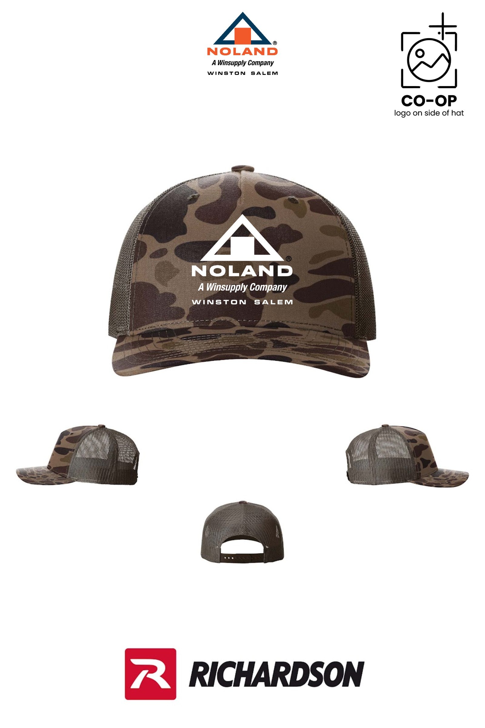 Richardson 112PFP Printed Five-Panel Trucker - Winston Salem Noland