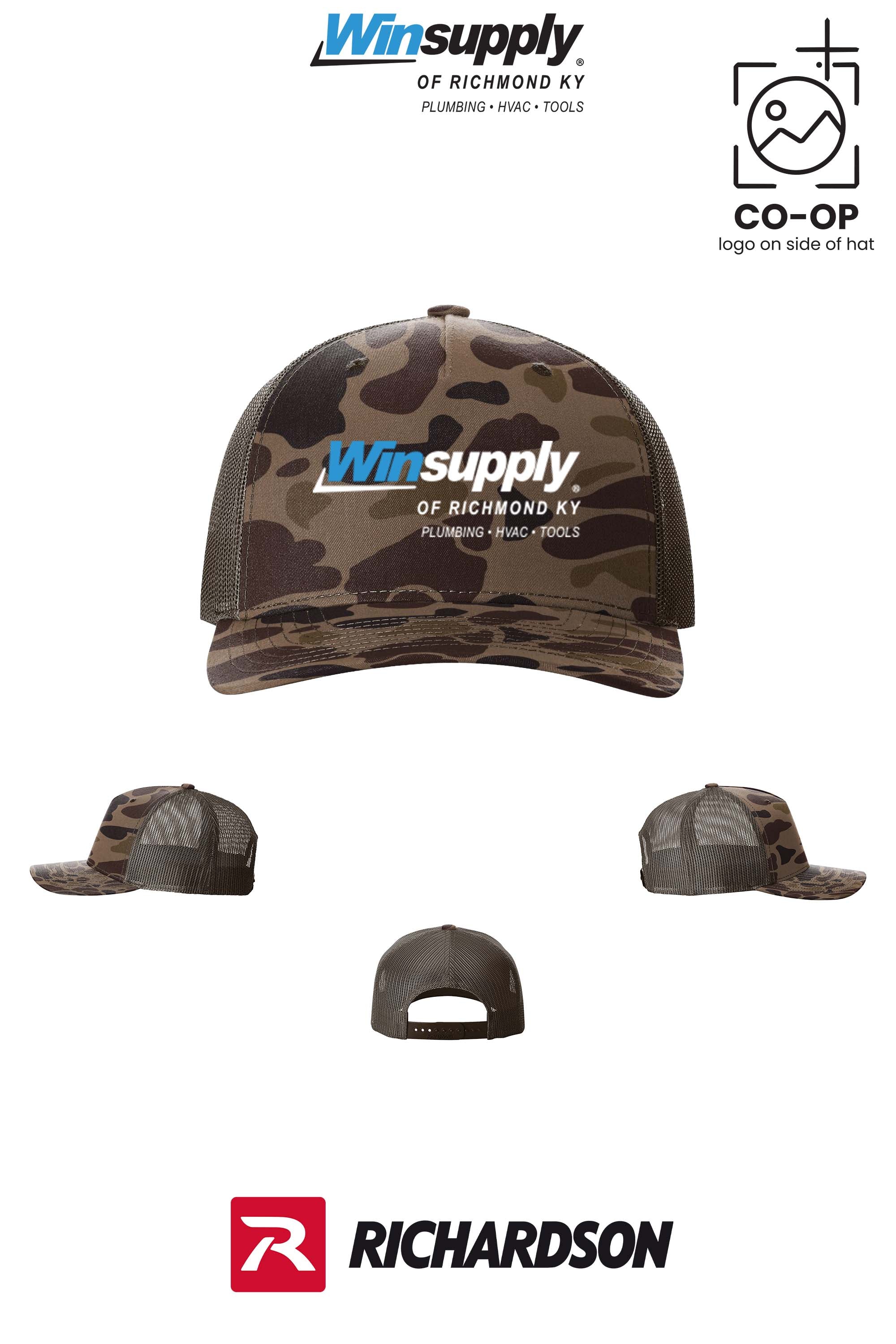 Richardson 112PFP Printed Five-Panel Trucker - Winsupply of Richmond KY
