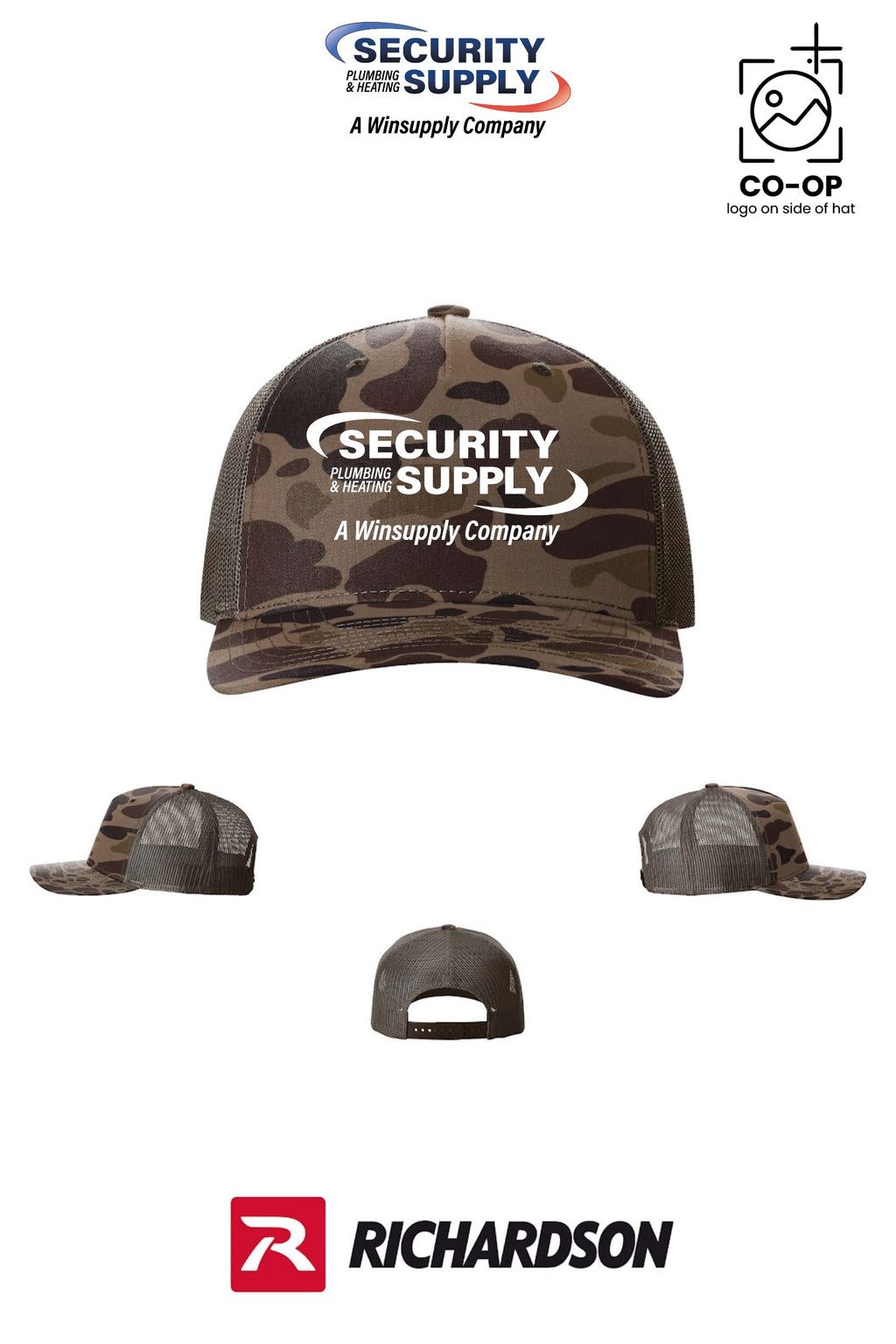 Richardson 112PFP Printed Five-Panel Trucker - SPHS Watertown