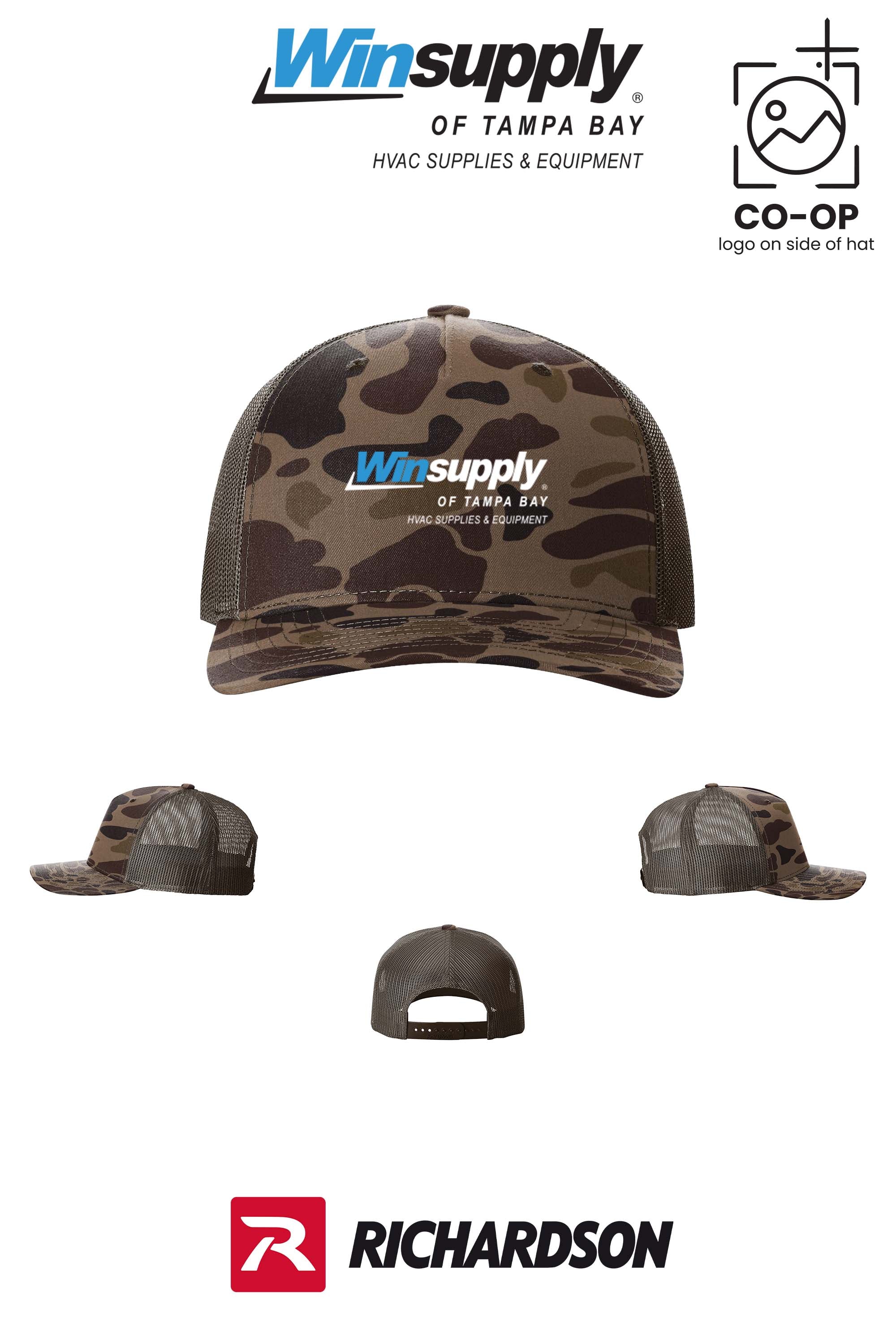 Richardson 112PFP Printed Five-Panel Trucker - Winsupply of Tampa Bay