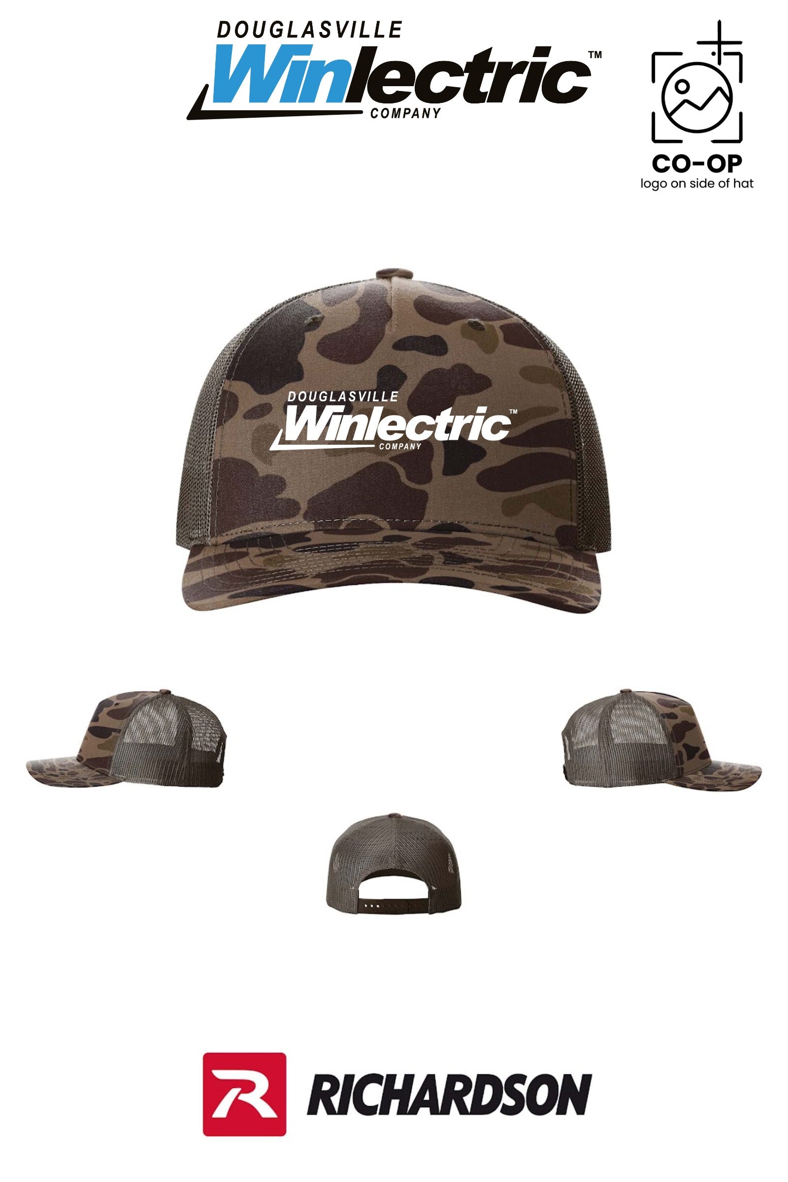Richardson 112PFP Printed Five-Panel Trucker - Douglasville Winlectric