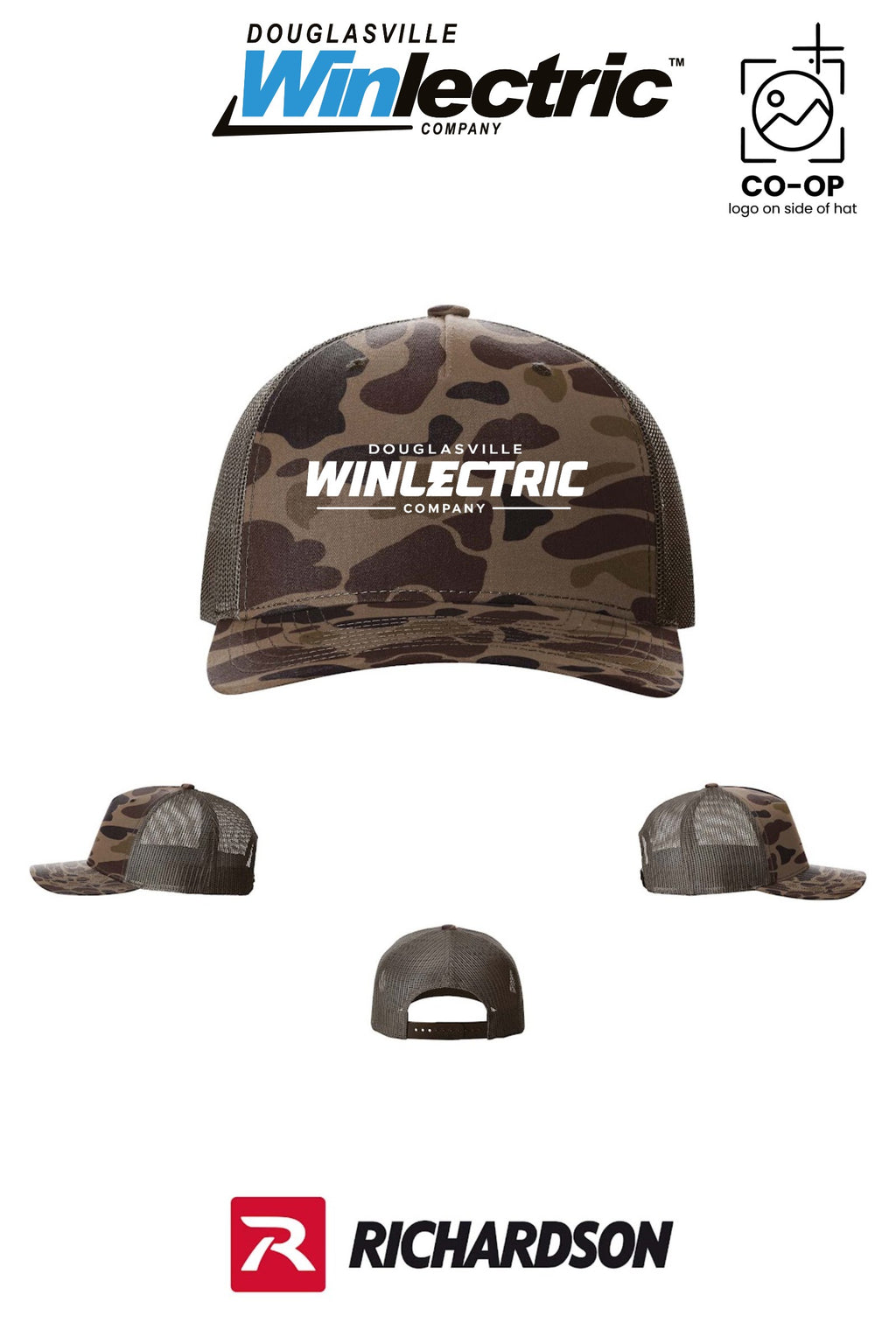 Richardson 112PFP Printed Five-Panel Trucker - Douglasville Winlectric