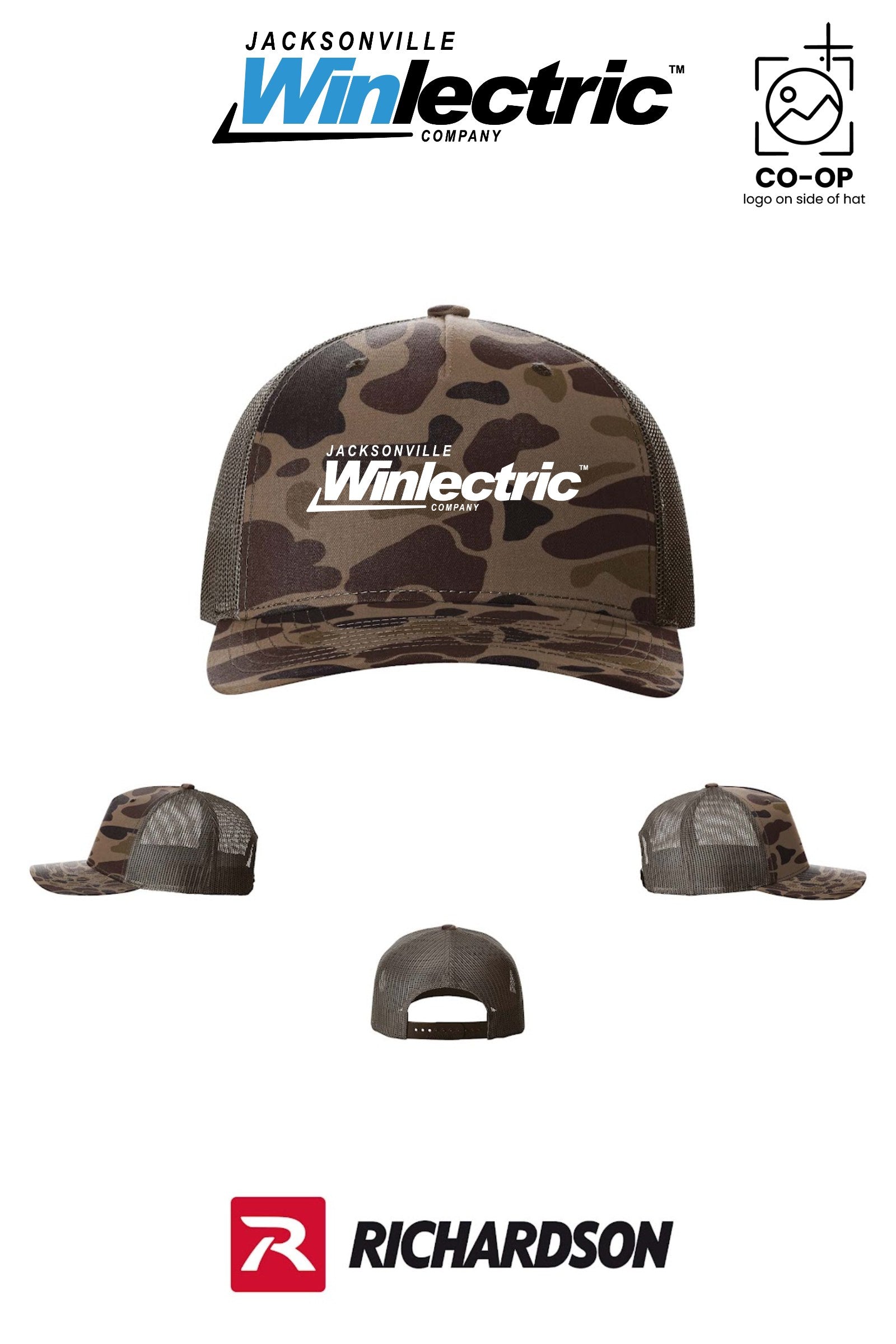 Richardson 112PFP Printed Five-Panel Trucker - Jacksonville Winlectric