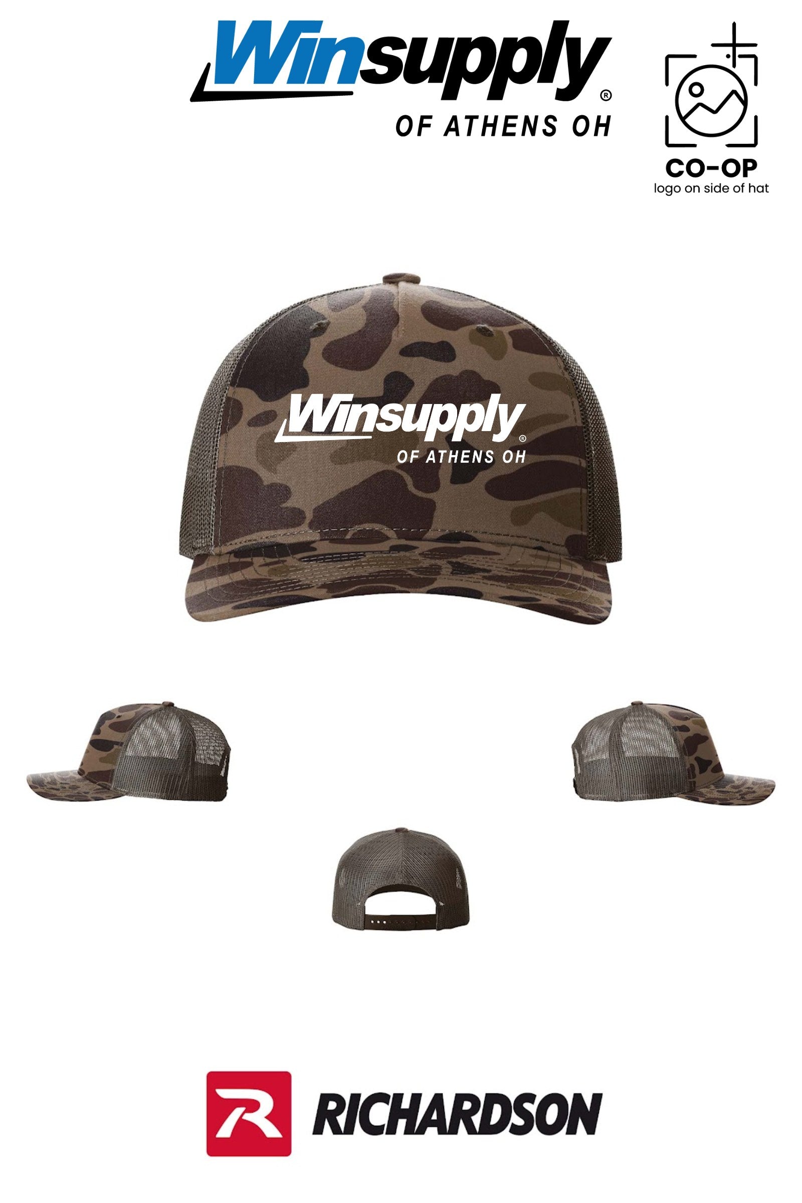 Richardson 112PFP Printed Five-Panel Trucker - Winsupply of Athens OH