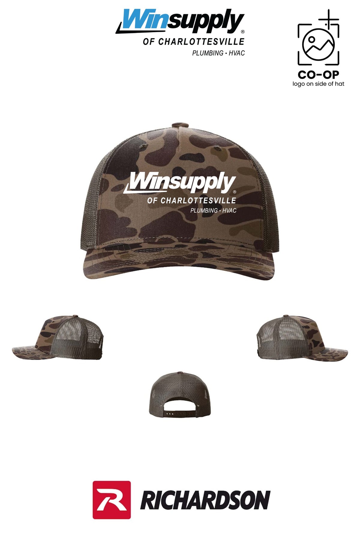 Richardson 112PFP Printed Five-Panel Trucker - Winsupply Of Charlottesville