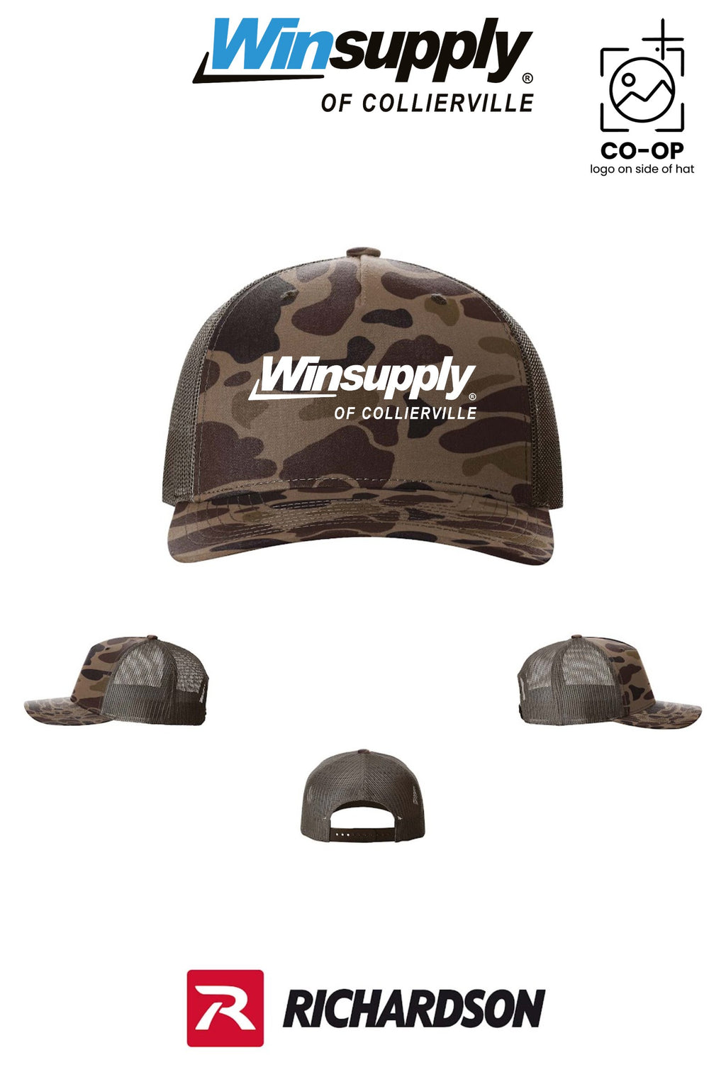 Richardson 112PFP Printed Five-Panel Trucker - Winsupply of Collierville