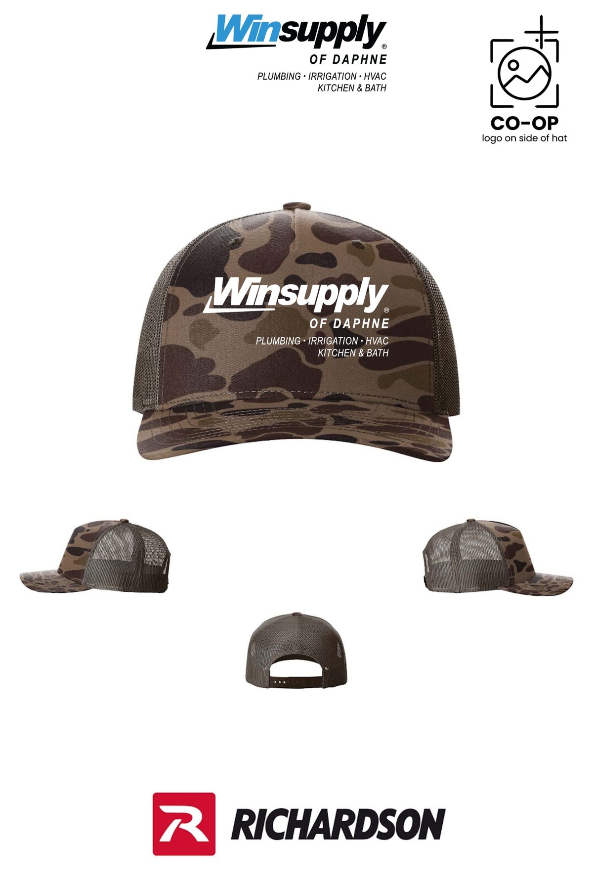Richardson 112PFP Printed Five-Panel Trucker - Winsupply of Daphne