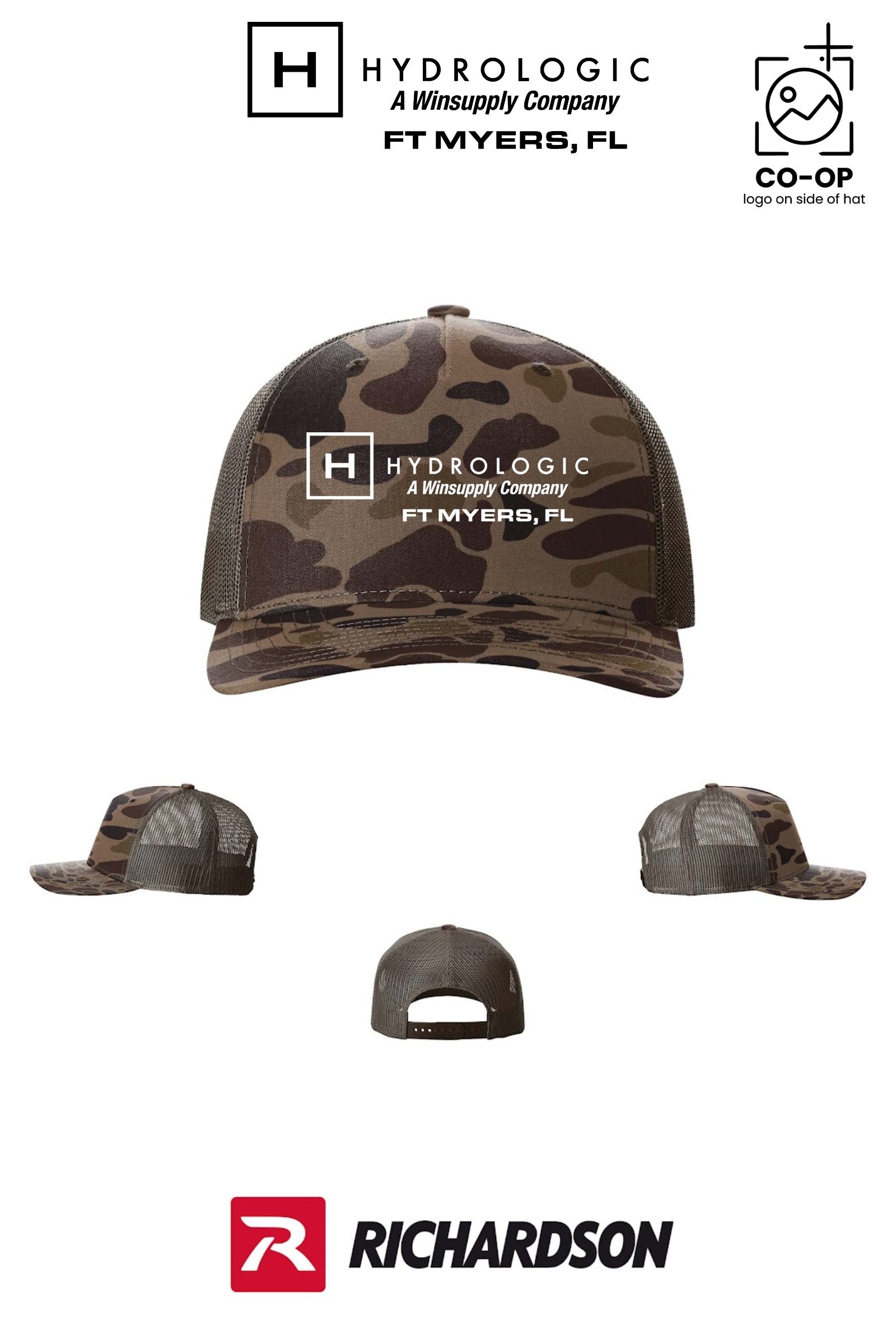 Richardson 112PFP Printed Five-Panel Trucker - Winsupply Ft Myers FL Co.