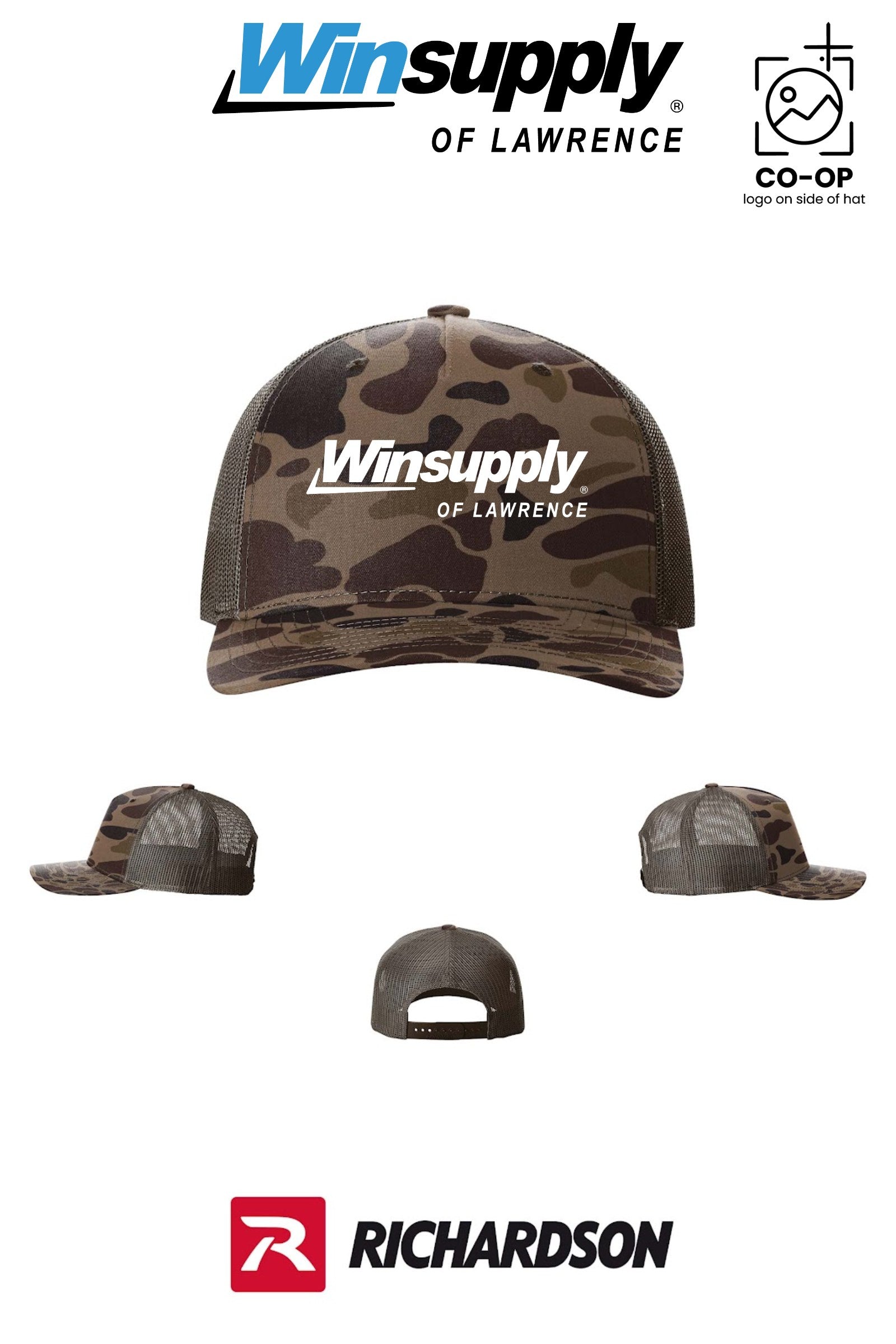 Richardson 112PFP Printed Five-Panel Trucker - Winsupply of Lawrence