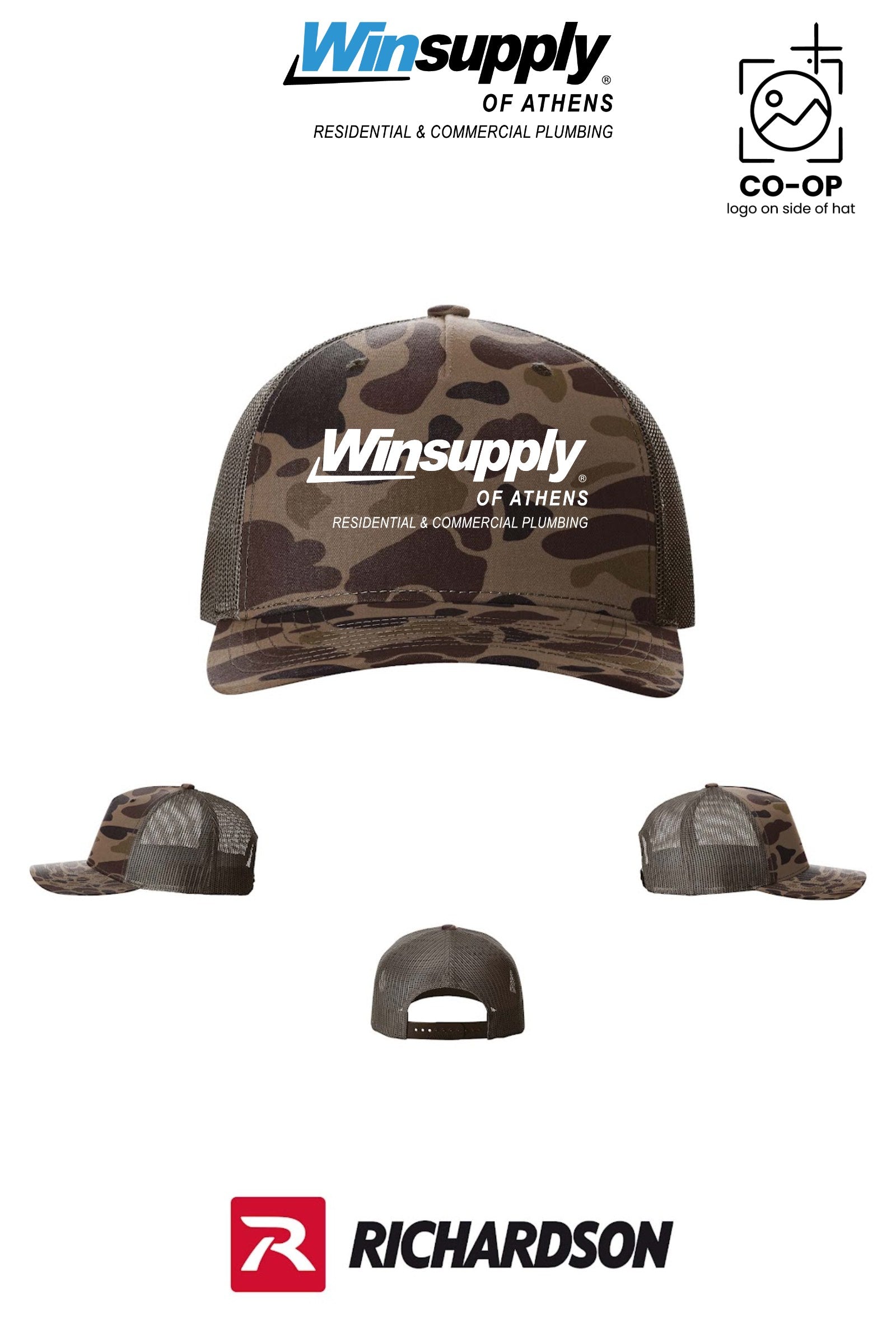 Richardson 112PFP Printed Five-Panel Trucker - Winsupply of Athens
