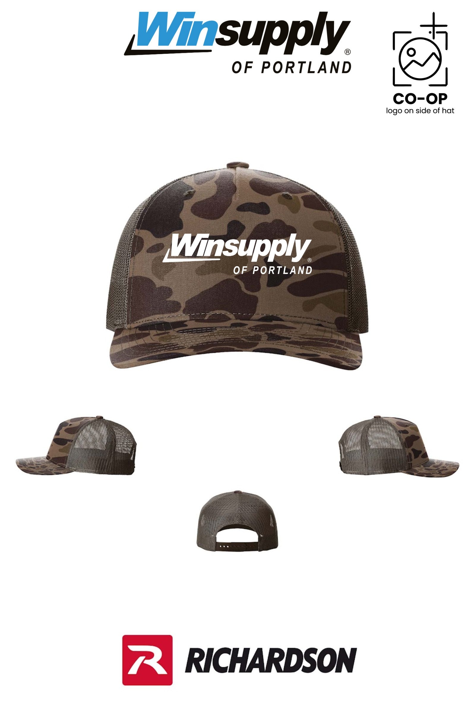 Richardson 112PFP Printed Five-Panel Trucker - Winsupply of Portland