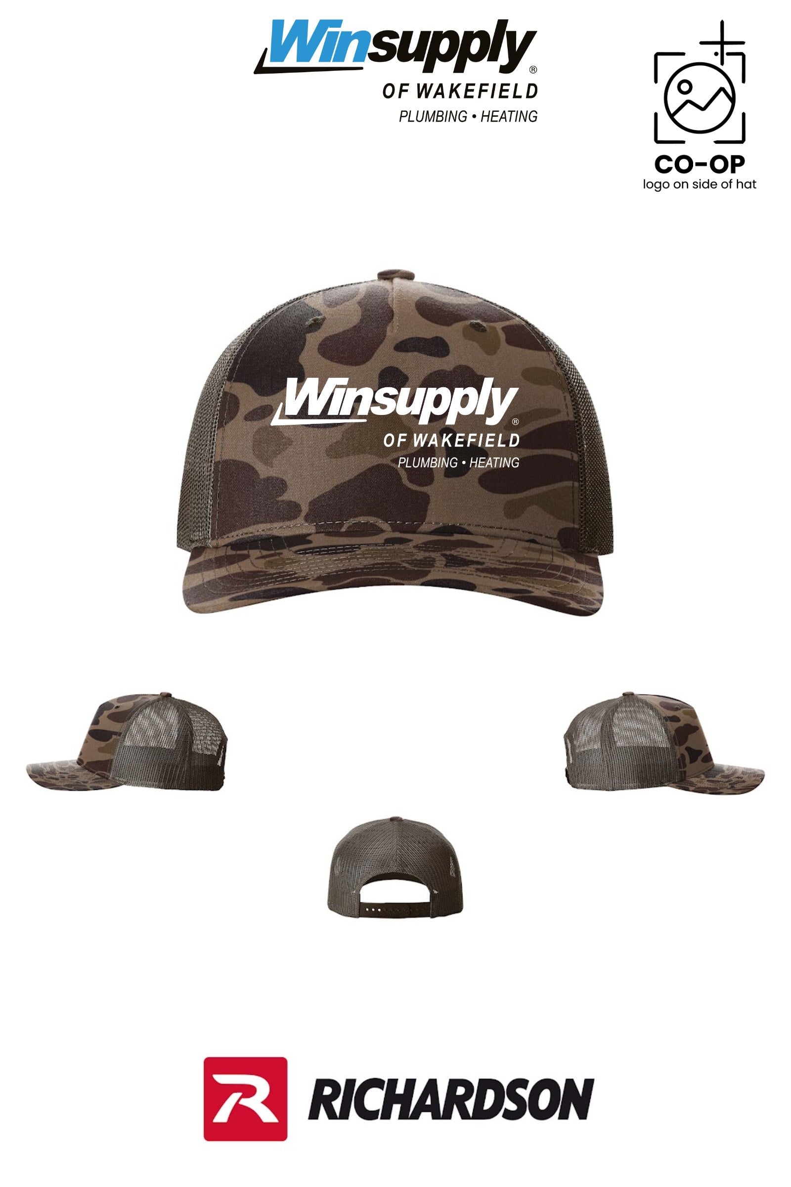 Richardson 112PFP Printed Five-Panel Trucker - Winsupply of Wakefield