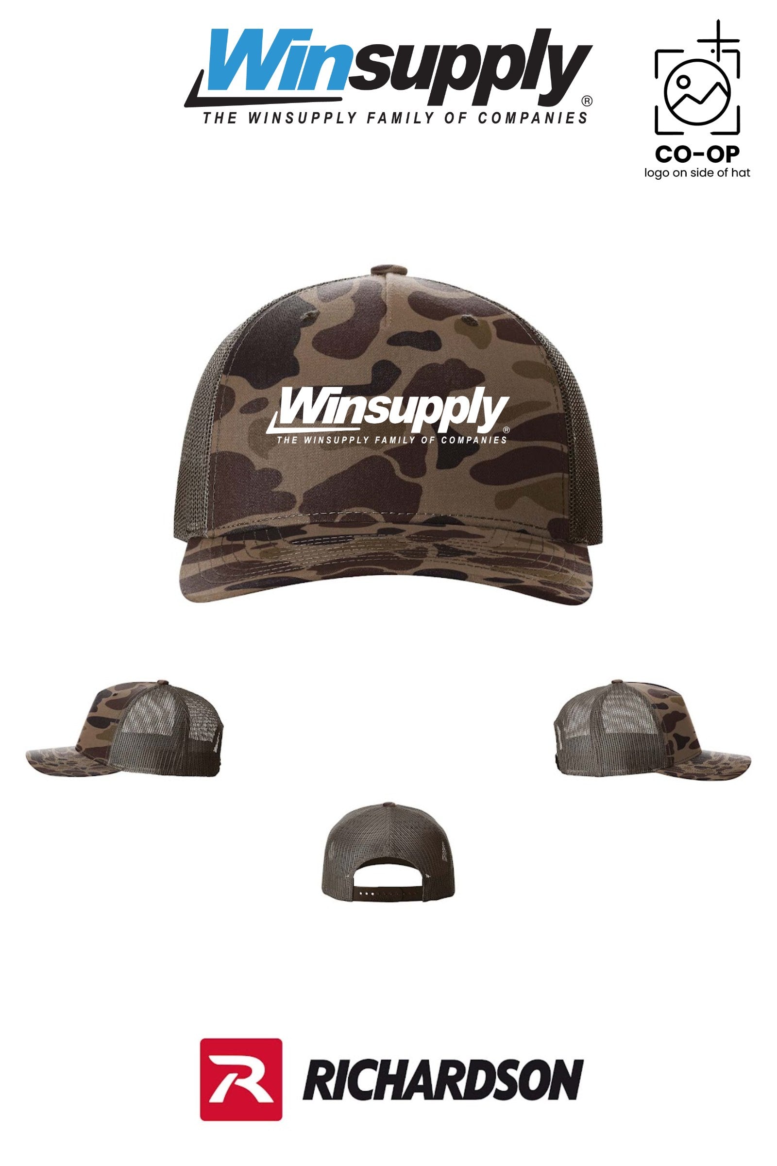 Richardson 112PFP Printed Five-Panel Trucker - Winsupply of West Hartford