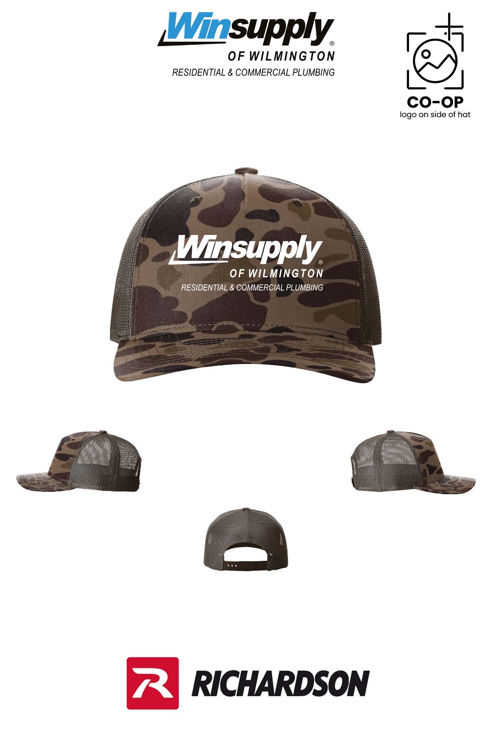 Richardson 112PFP Printed Five-Panel Trucker - Winsupply of Wilmington