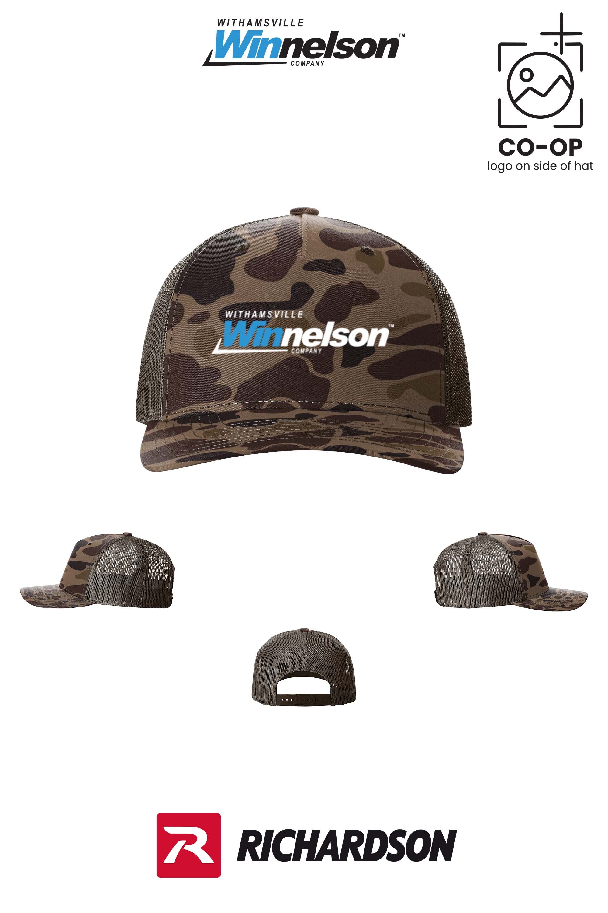 Richardson 112PFP Printed Five-Panel Trucker - Withamsville Winnelson