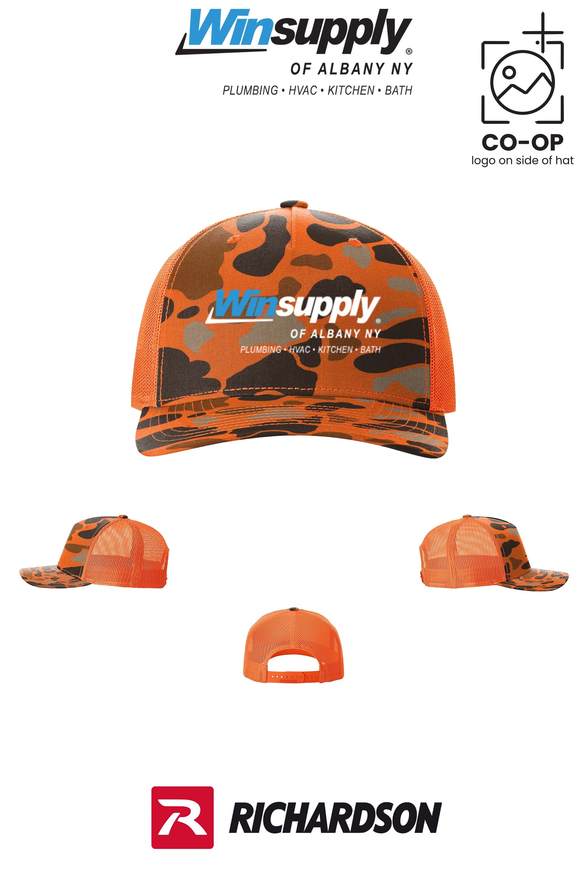 Richardson 112PFP Printed Five-Panel Trucker - Winsupply of Albany NY