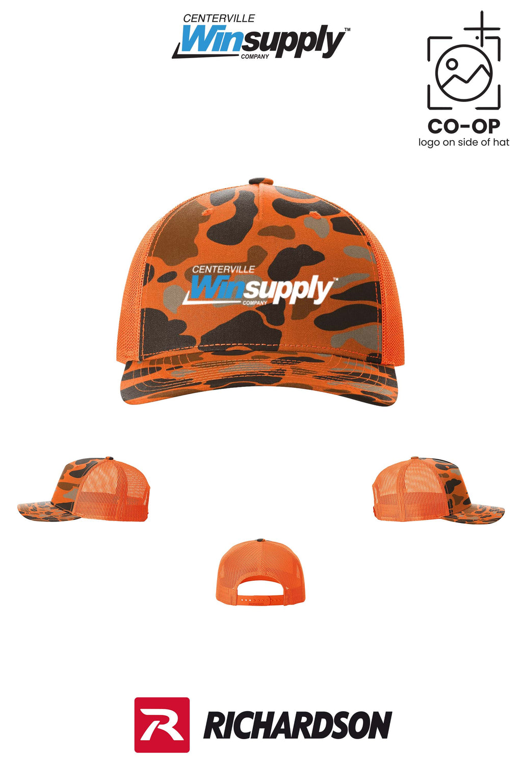 Richardson 112PFP Printed Five-Panel Trucker - Winsupply Centerville OH