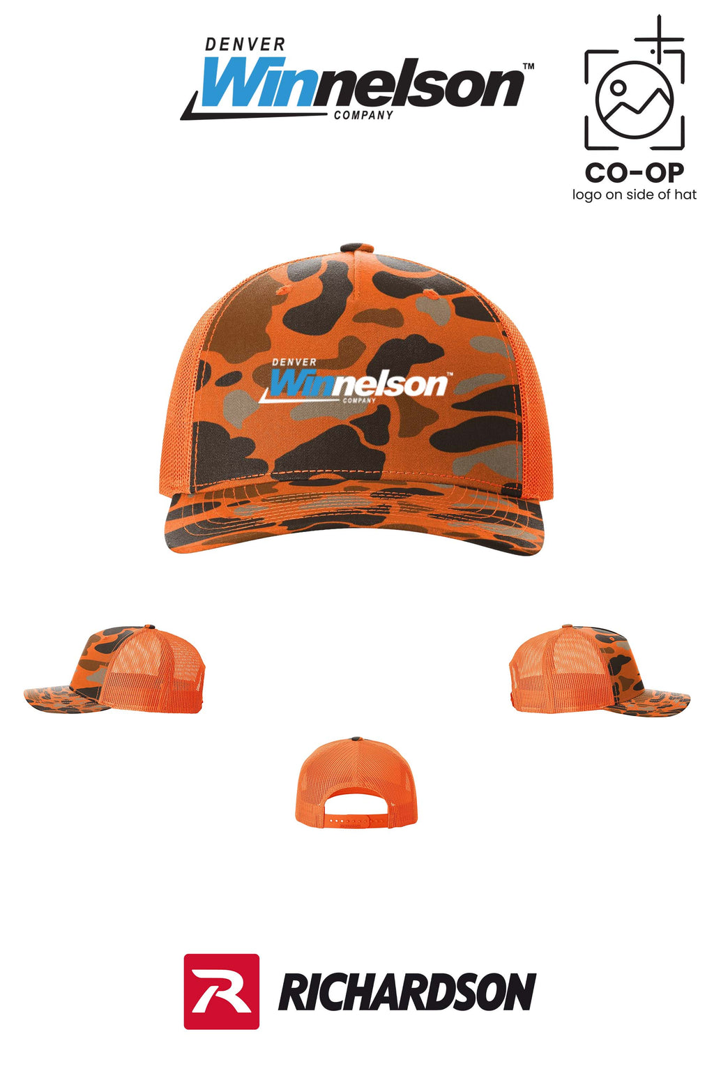 Richardson 112PFP Printed Five-Panel Trucker - Denver Winnelson