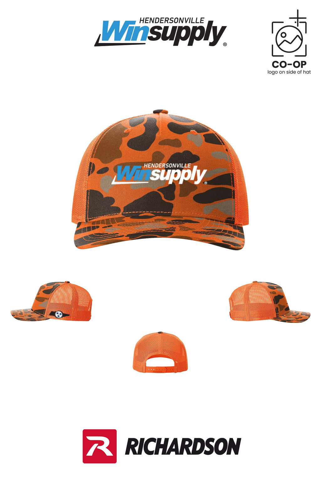 Richardson 112PFP Printed Five-Panel Trucker - Winsupply of Hendersonville
