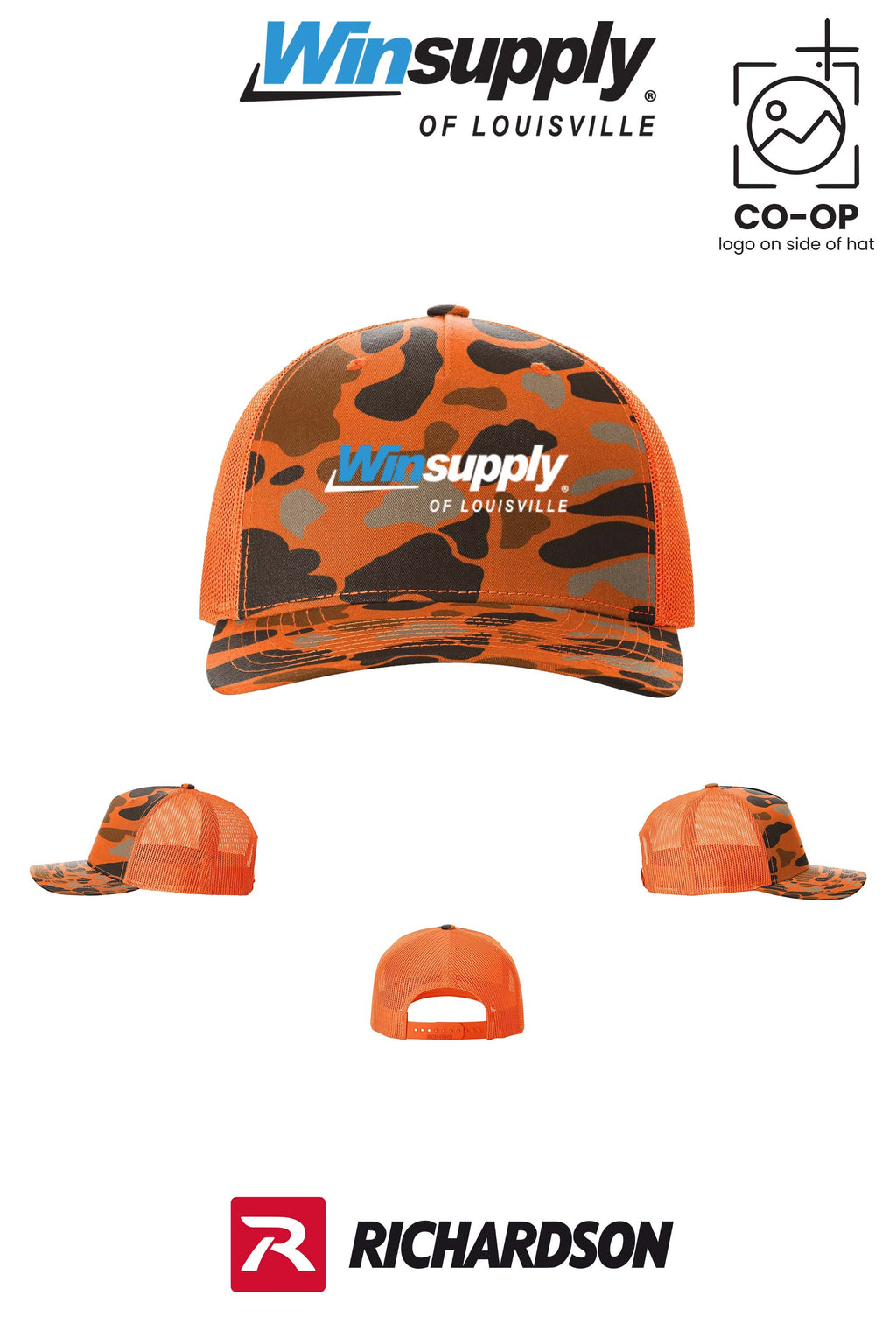 Richardson 112PFP Printed Five-Panel Trucker - Winsupply of Louisville KY