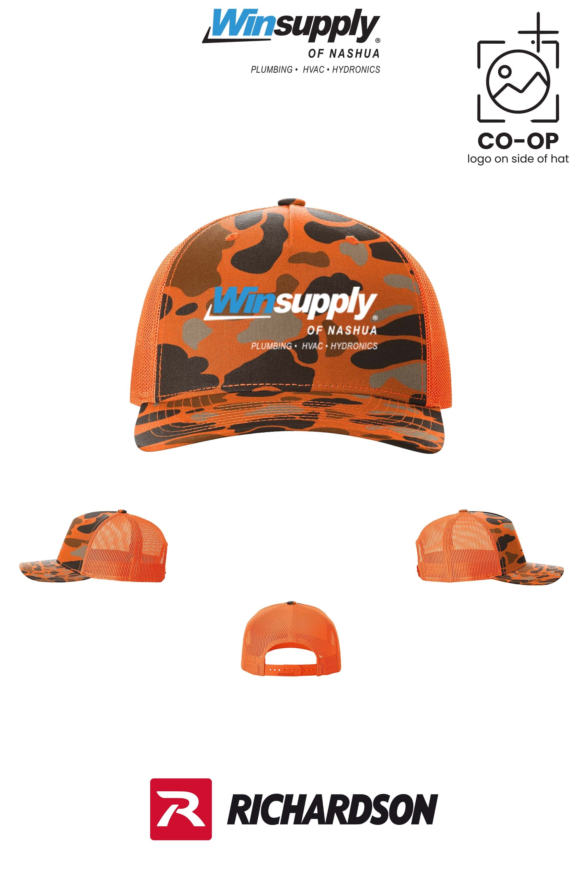 Richardson 112PFP Printed Five-Panel Trucker - Winsupply of Nashua