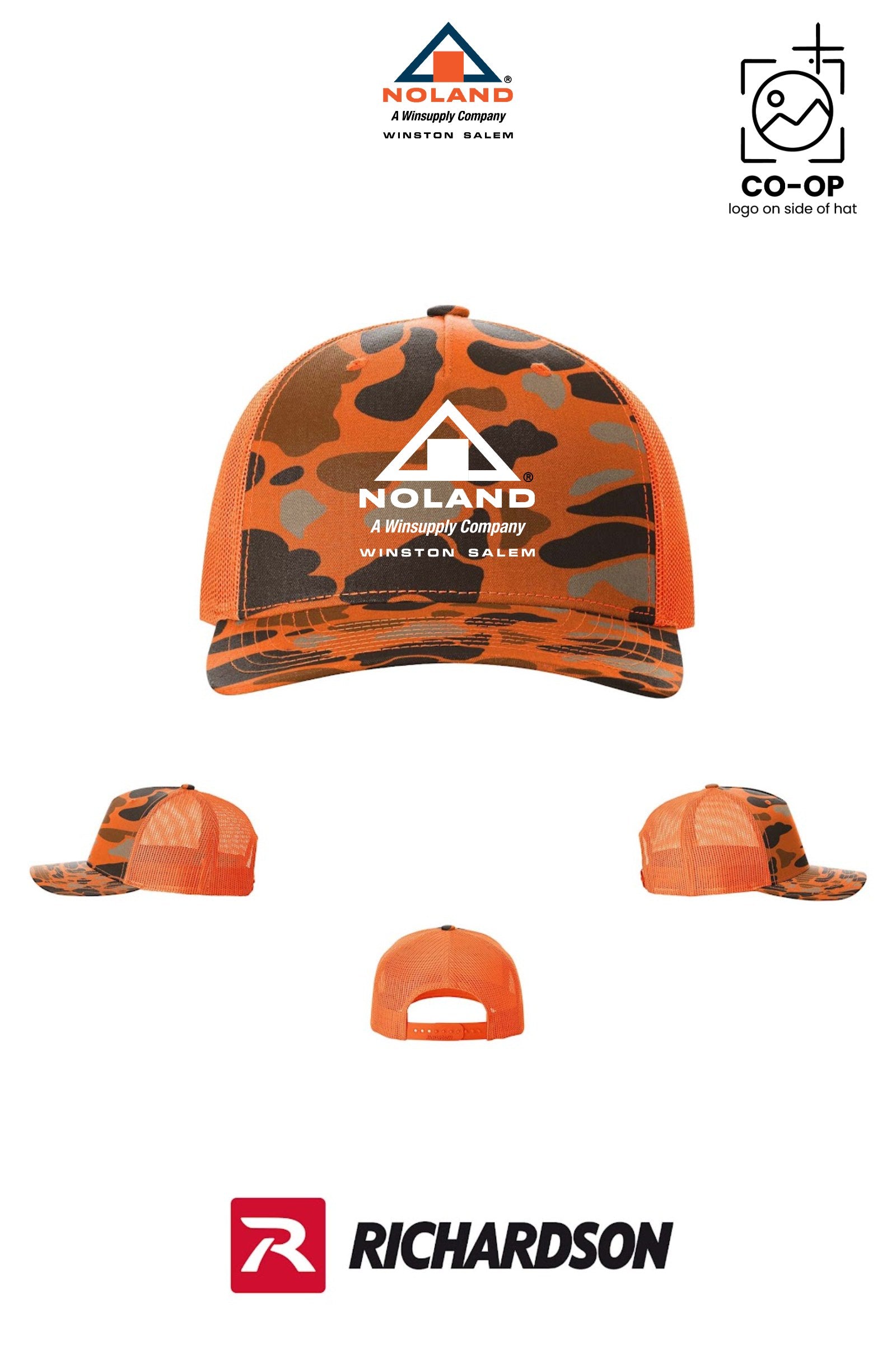 Richardson 112PFP Printed Five-Panel Trucker - Winston Salem Noland