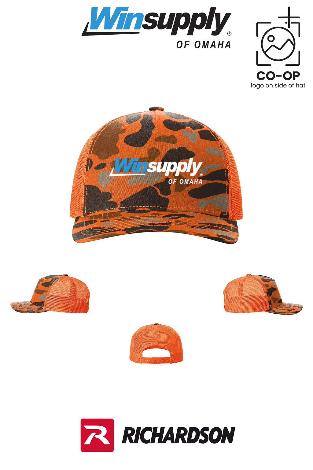 Richardson 112PFP Printed Five-Panel Trucker - Winsupply of Omaha