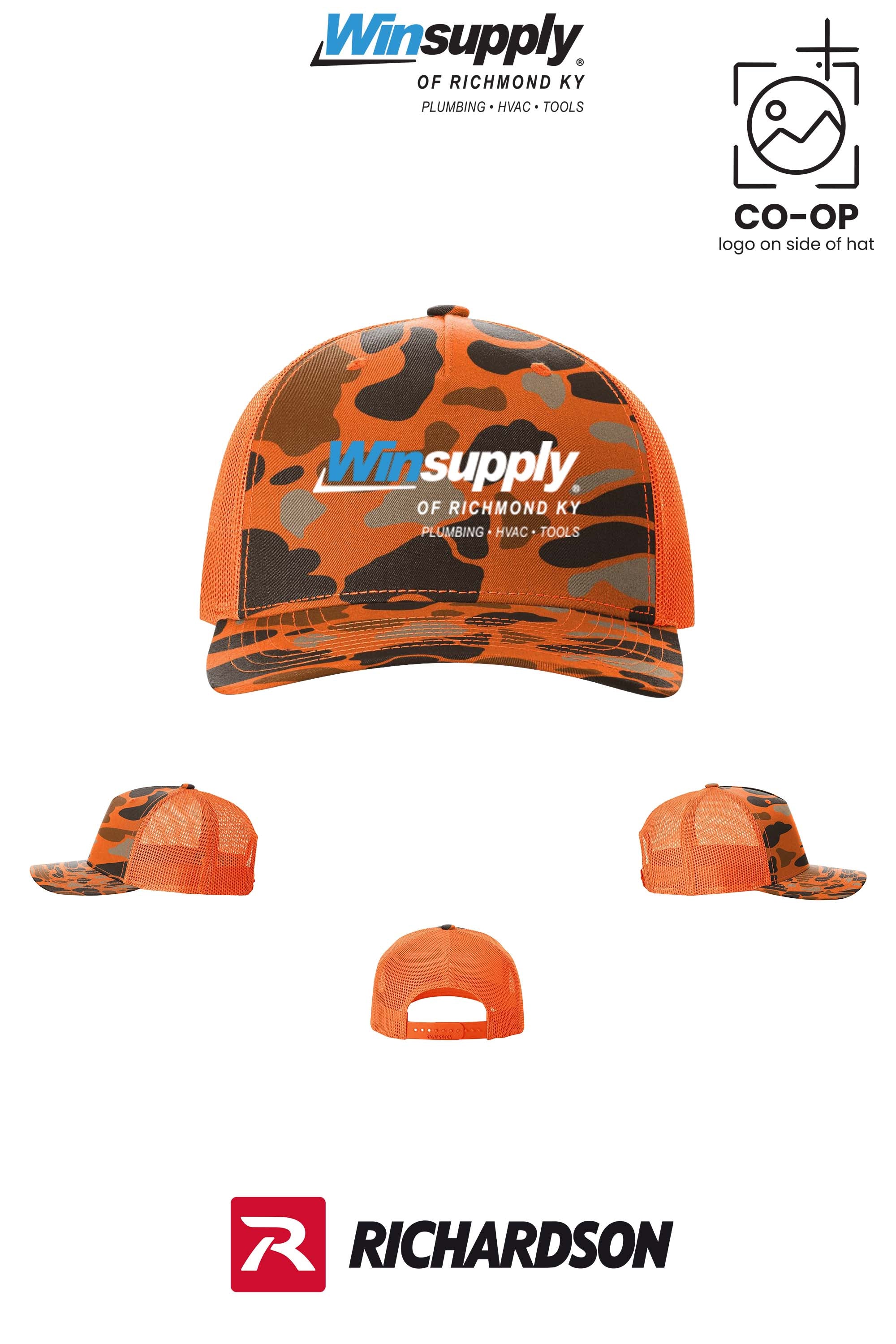 Richardson 112PFP Printed Five-Panel Trucker - Winsupply of Richmond KY