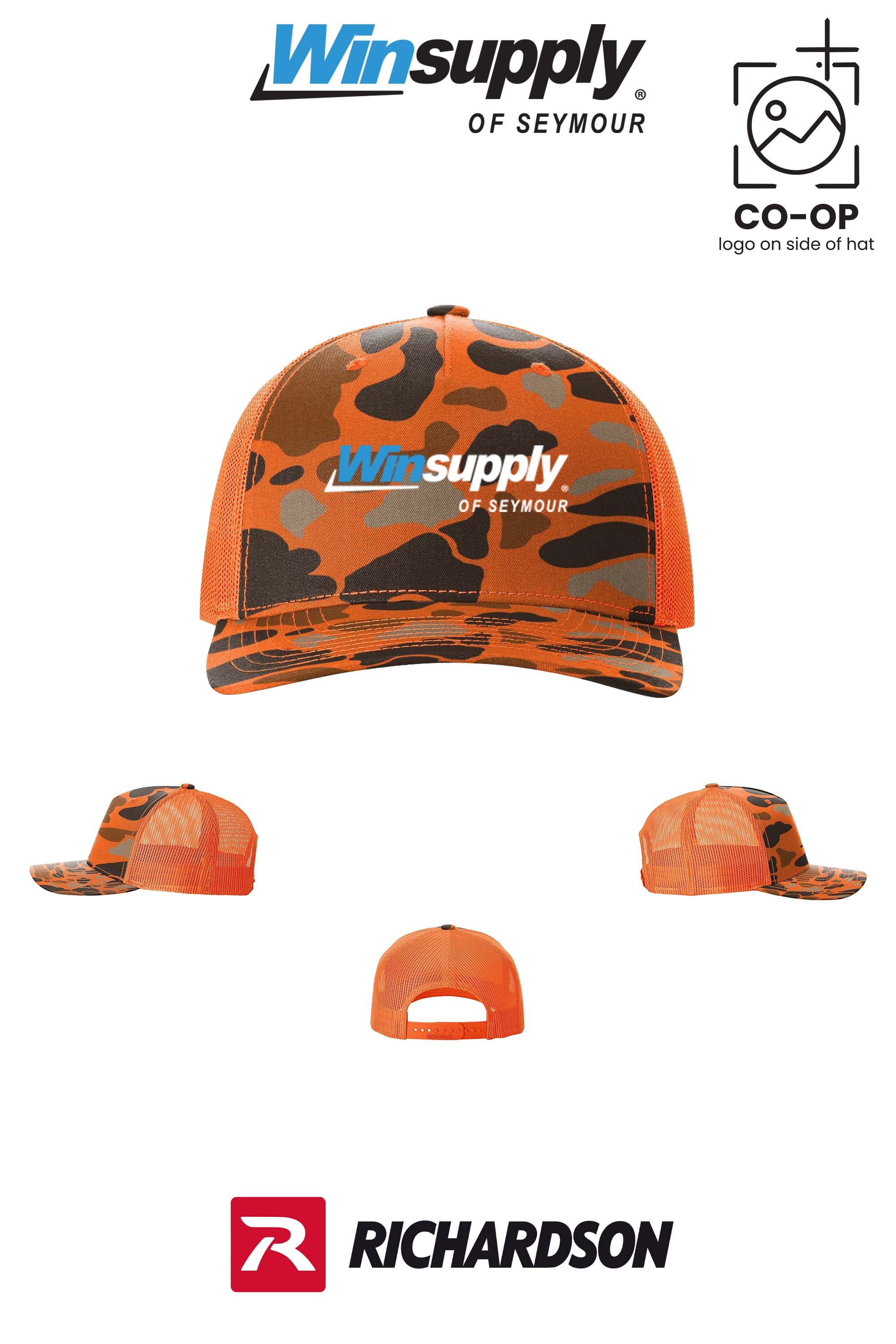 Richardson 112PFP Printed Five-Panel Trucker - Winsupply of Seymour IN