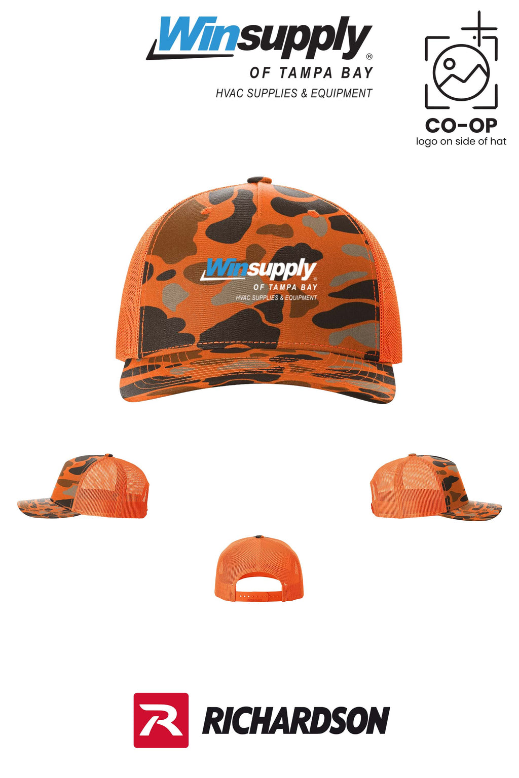 Richardson 112PFP Printed Five-Panel Trucker - Winsupply of Tampa Bay